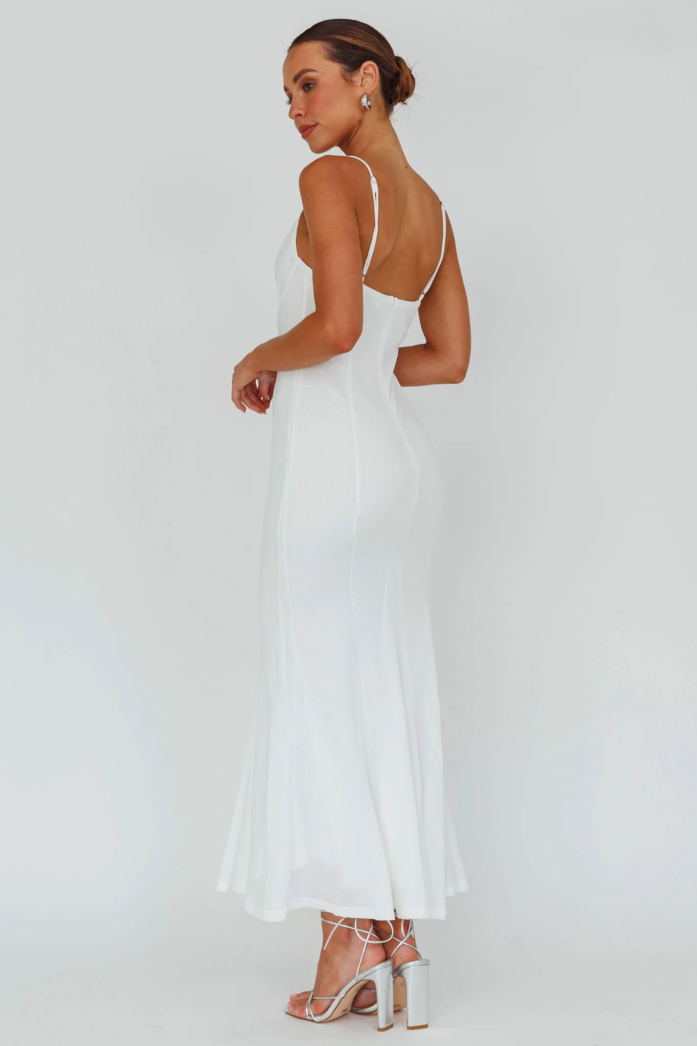 Lake Como Bodycon Maxi Dress White - Sonourner