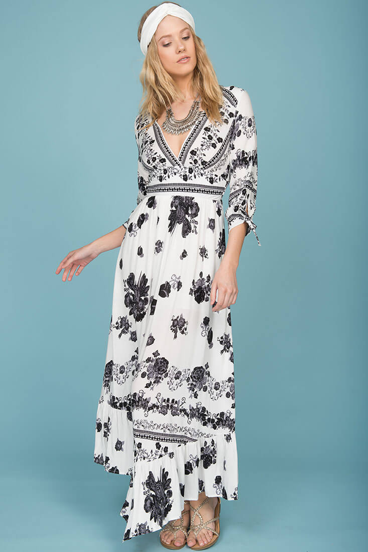 Zaika Maxi Dress White - Sonourner