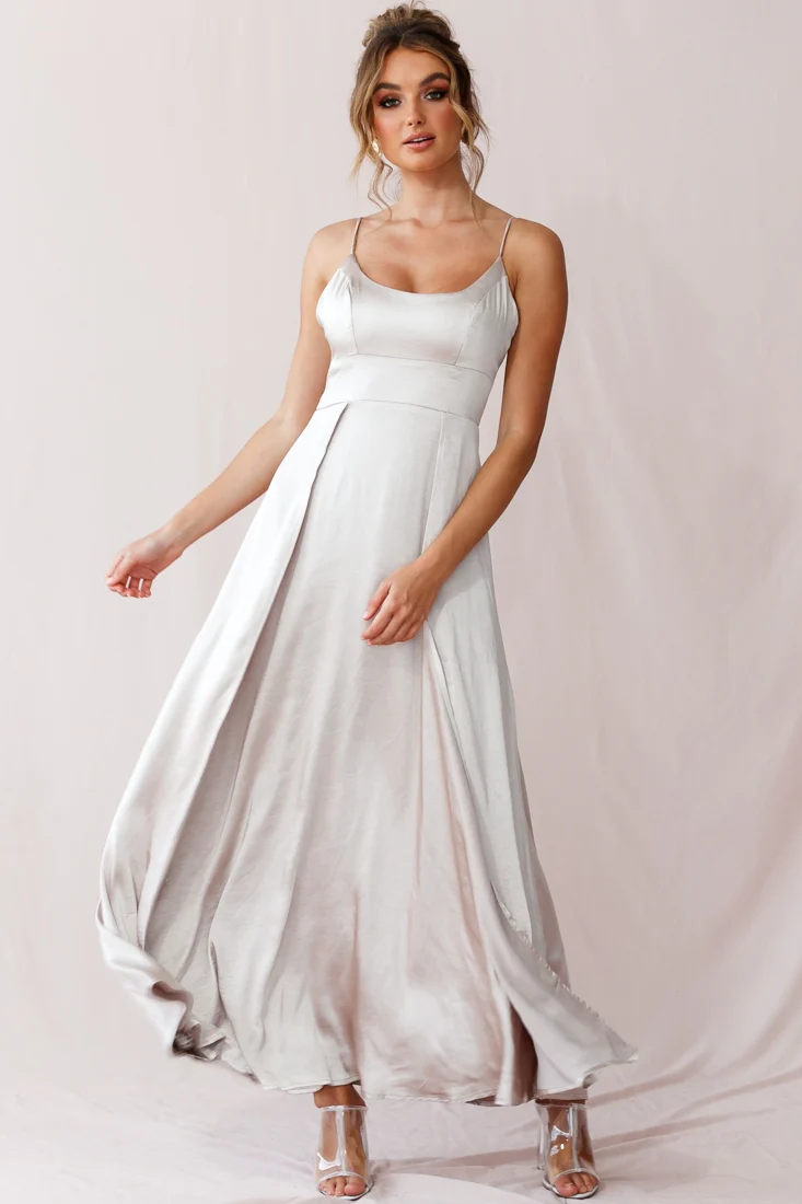 Joanne Empire Waist Maxi Dress Champagne - Sonourner