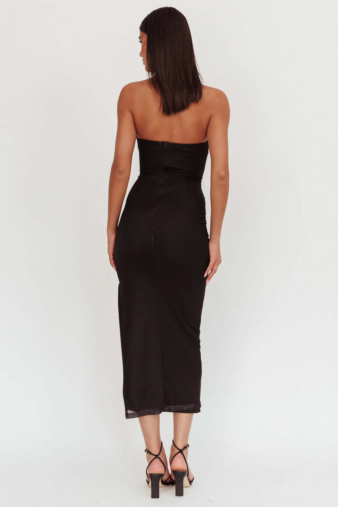 Silah Twist Bodice Maxi Dress Hibiscus Black - Sonourner