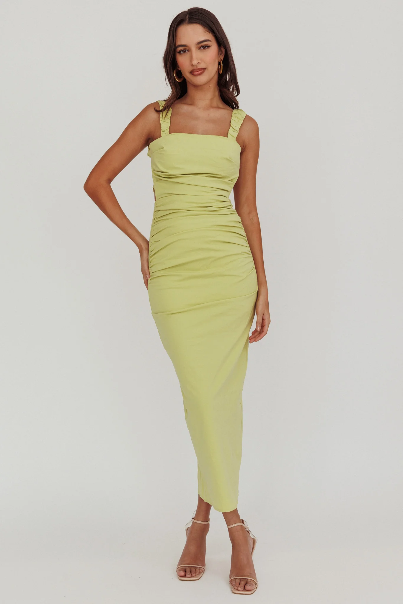 Dream Crush Lace-Up Back Maxi Dress - Sonourner