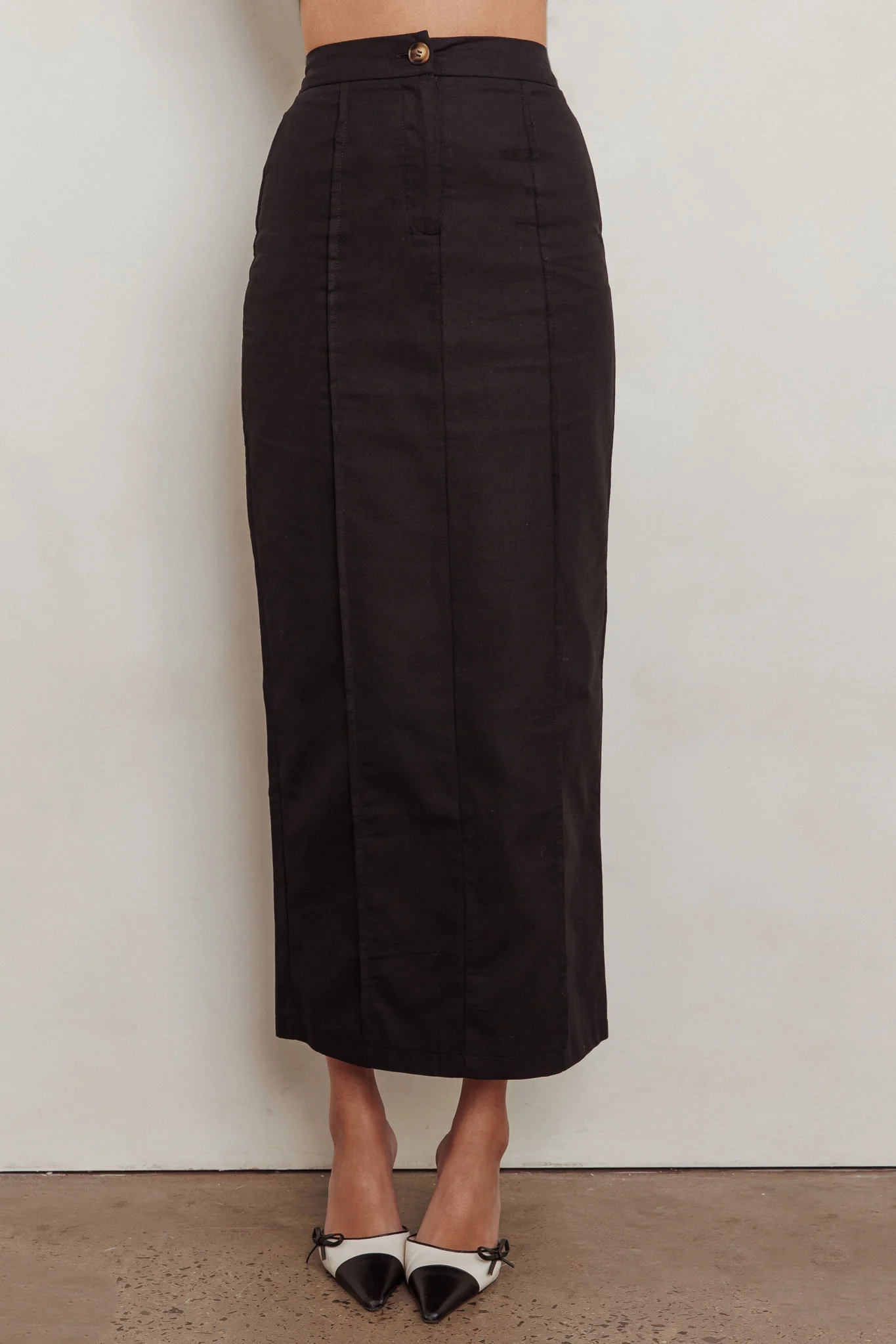 Sweet Treat Column Maxi Skirt Black - Sonourner
