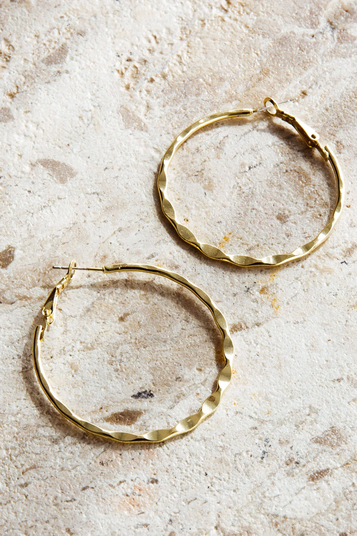 Missie Large Hoop Earrings Gold - Sonourner