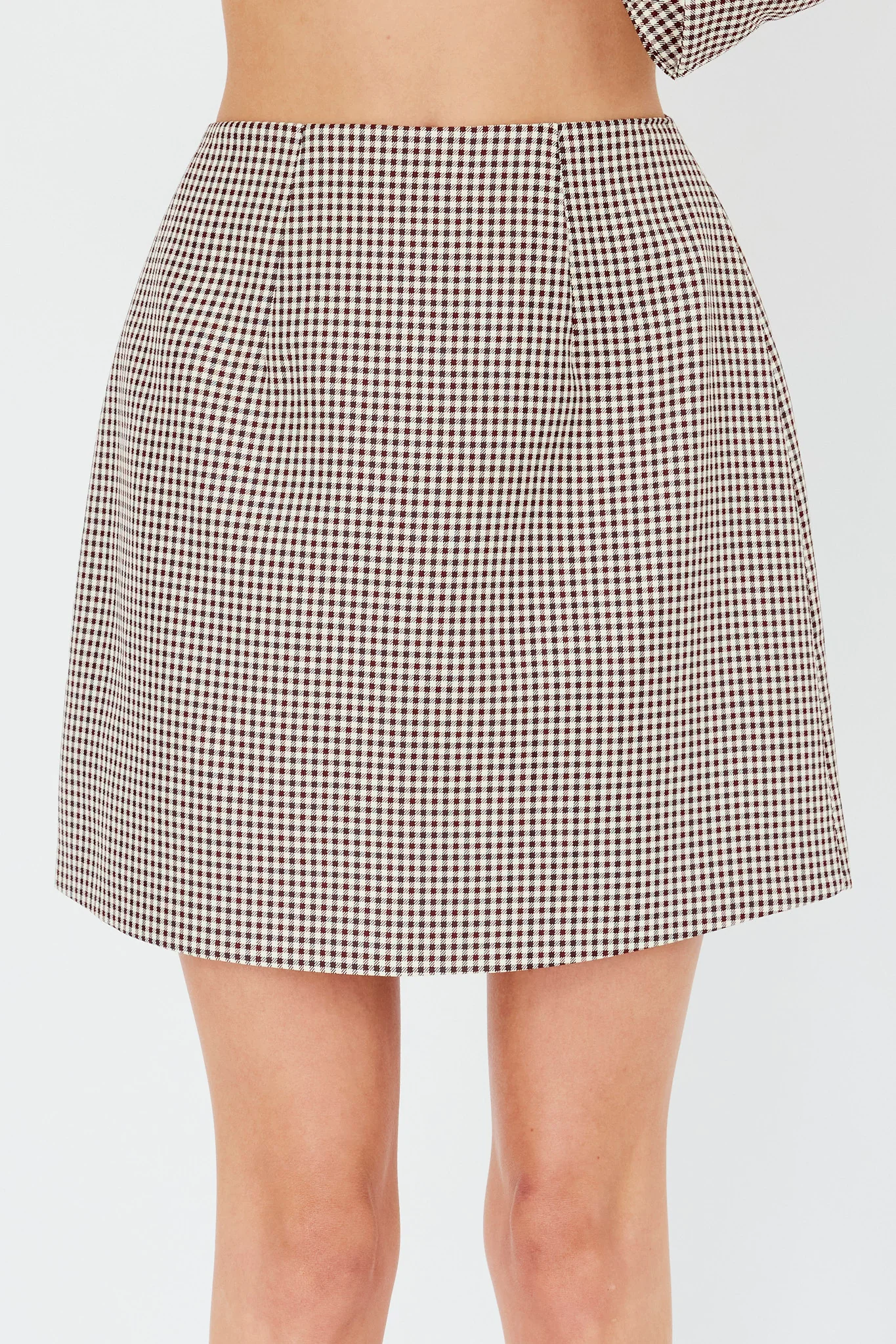 Jozie A-Line Skirt Plaid Brown - Sonourner