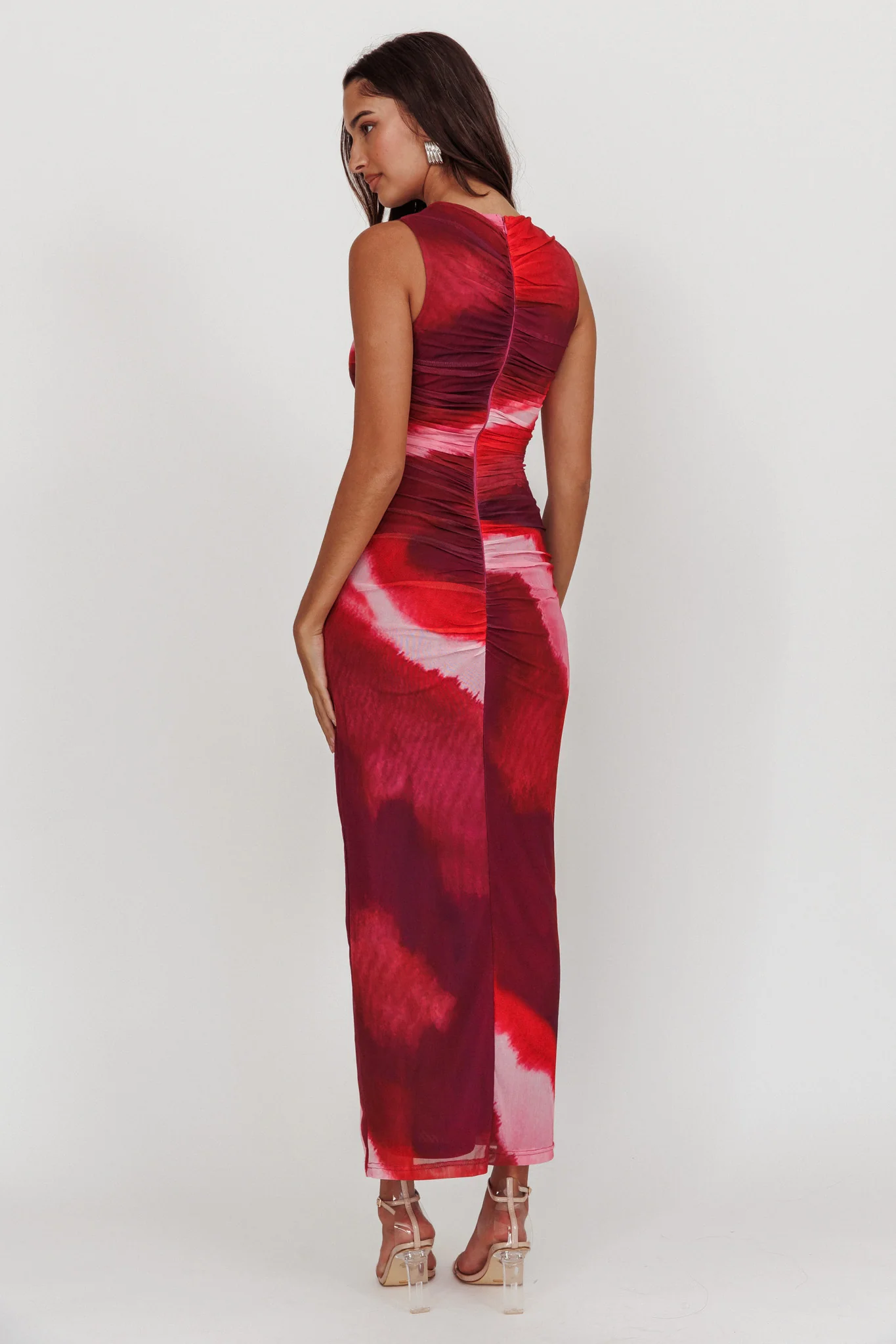 Star Keeper Bodycon Keyhole Maxi Dress Purple - Sonourner