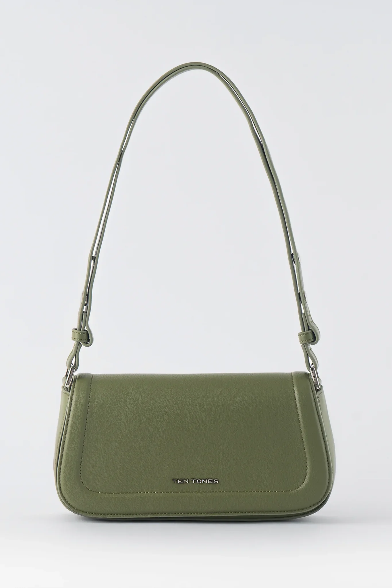 TEN TONES Bruno Baguette Bag Olive - Sonourner