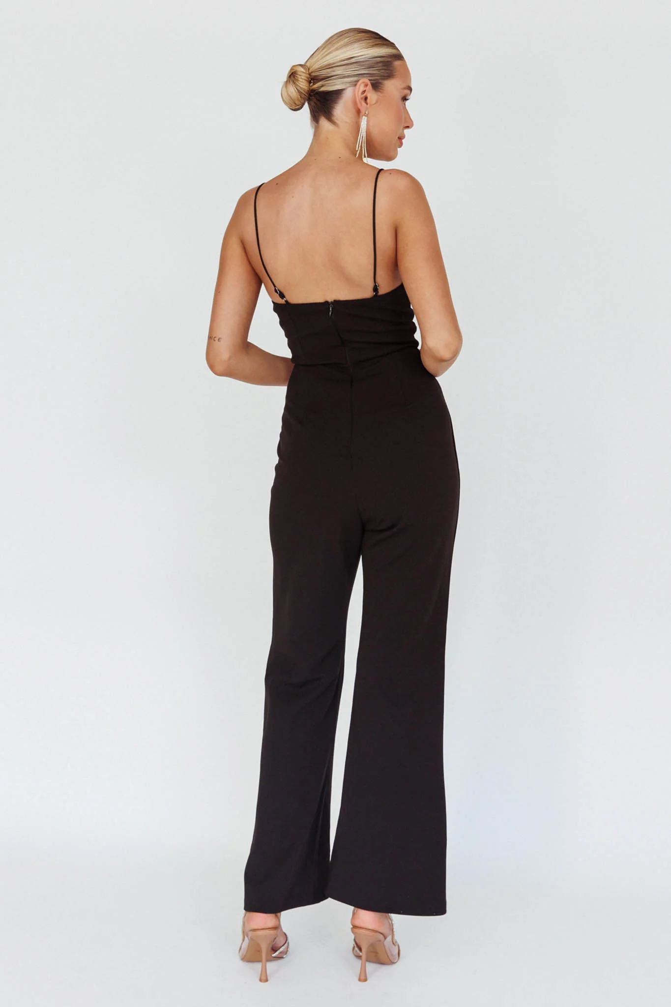 Lyrics Keyhole Jumpsuit Black - Sonourner