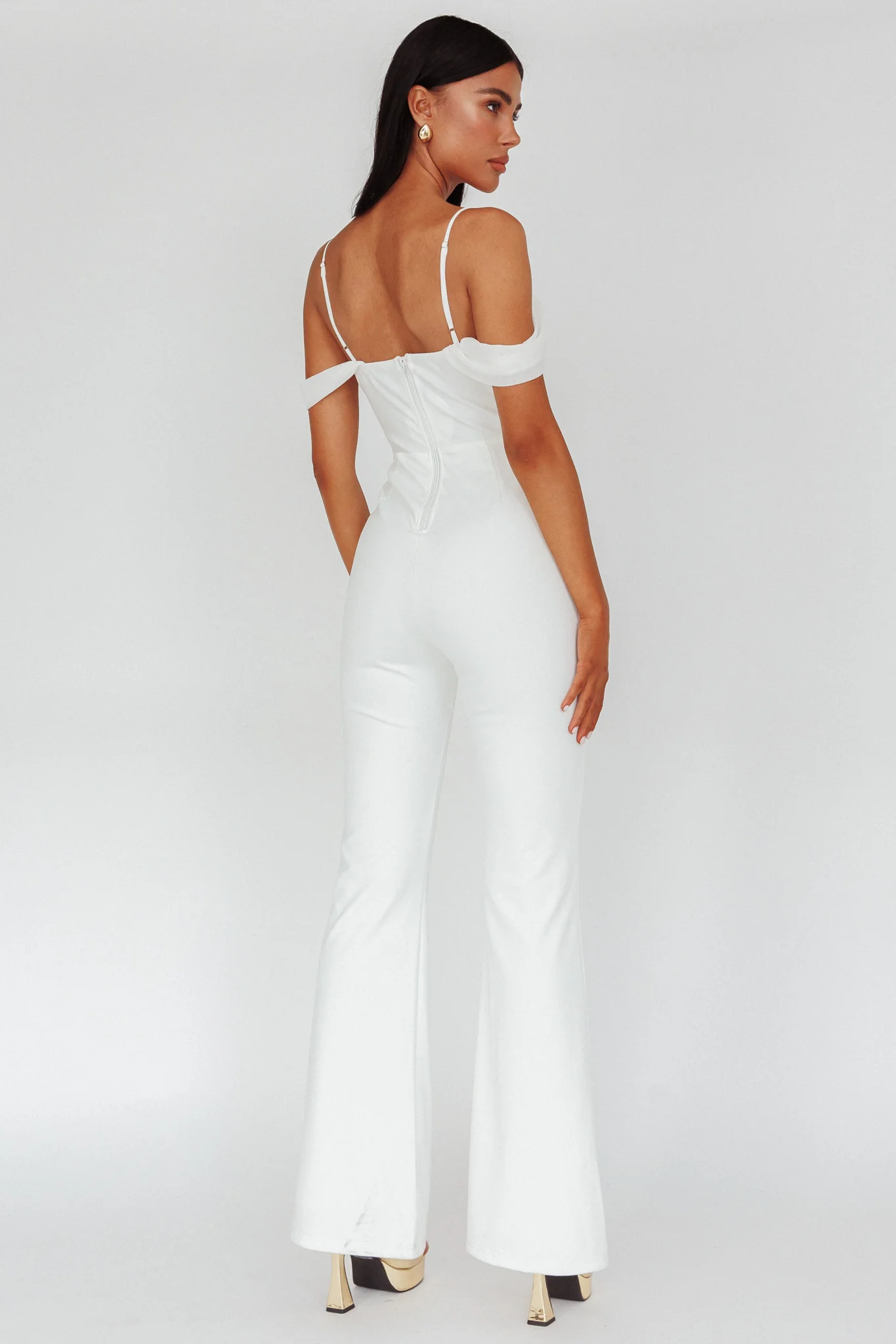 Nian Corset Bodice Jumpsuit Ivory - Sonourner