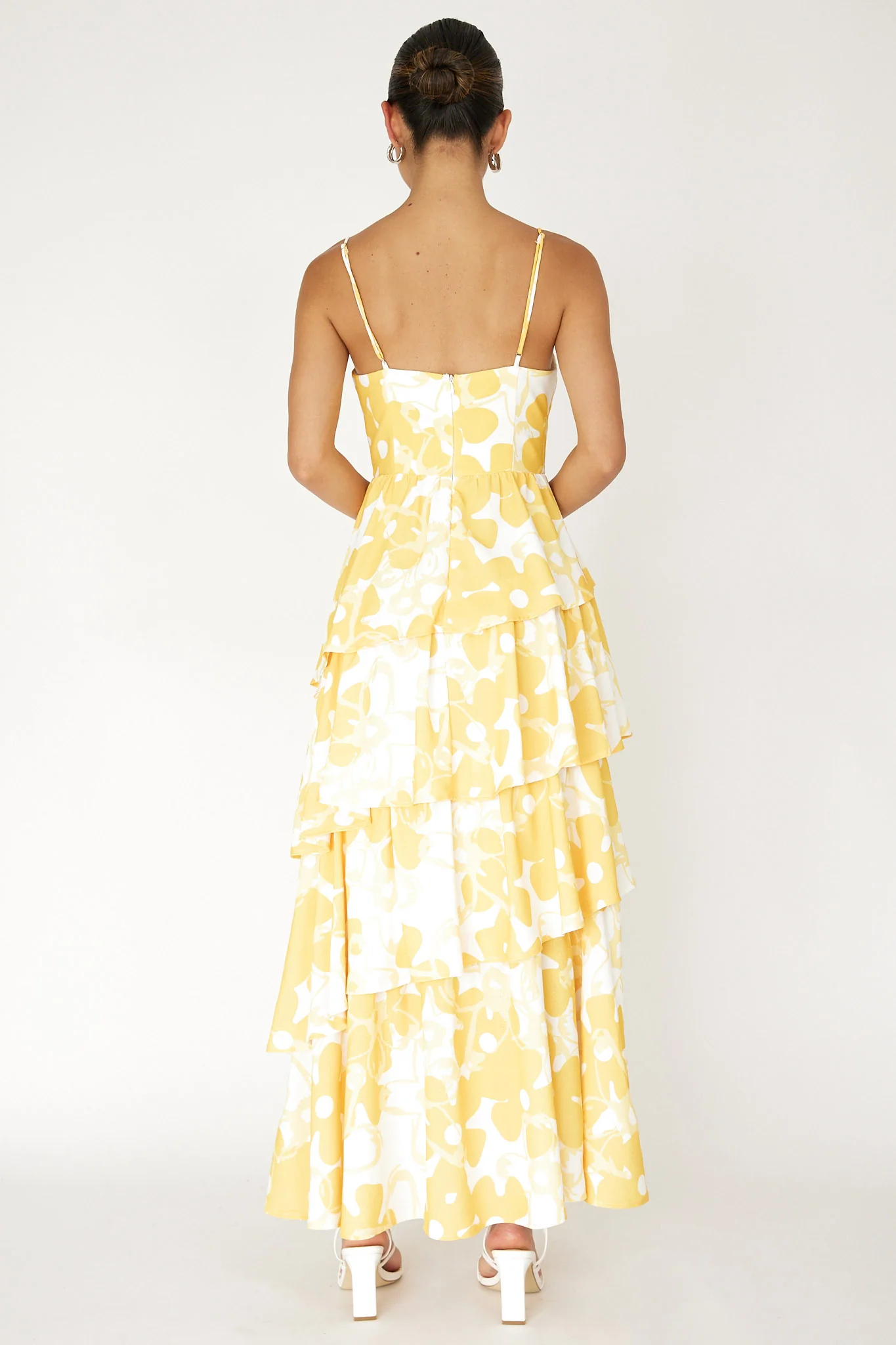 Hopeful Tiered Layered Maxi Dress Yellow - Sonourner