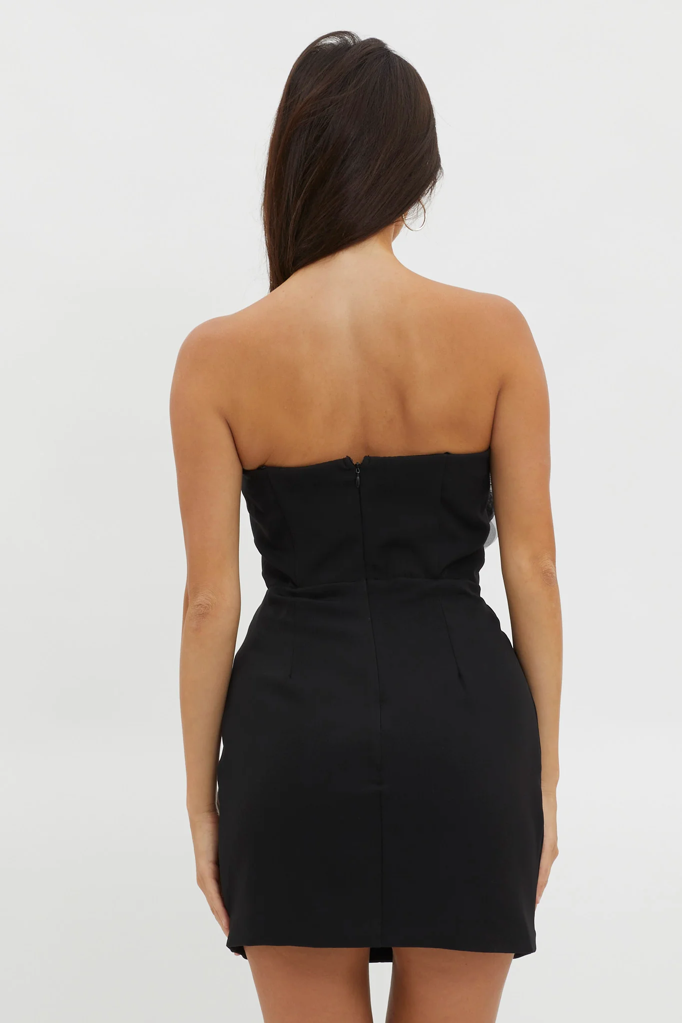 Magic At Night Embellished Bodice Dress Black - Sonourner