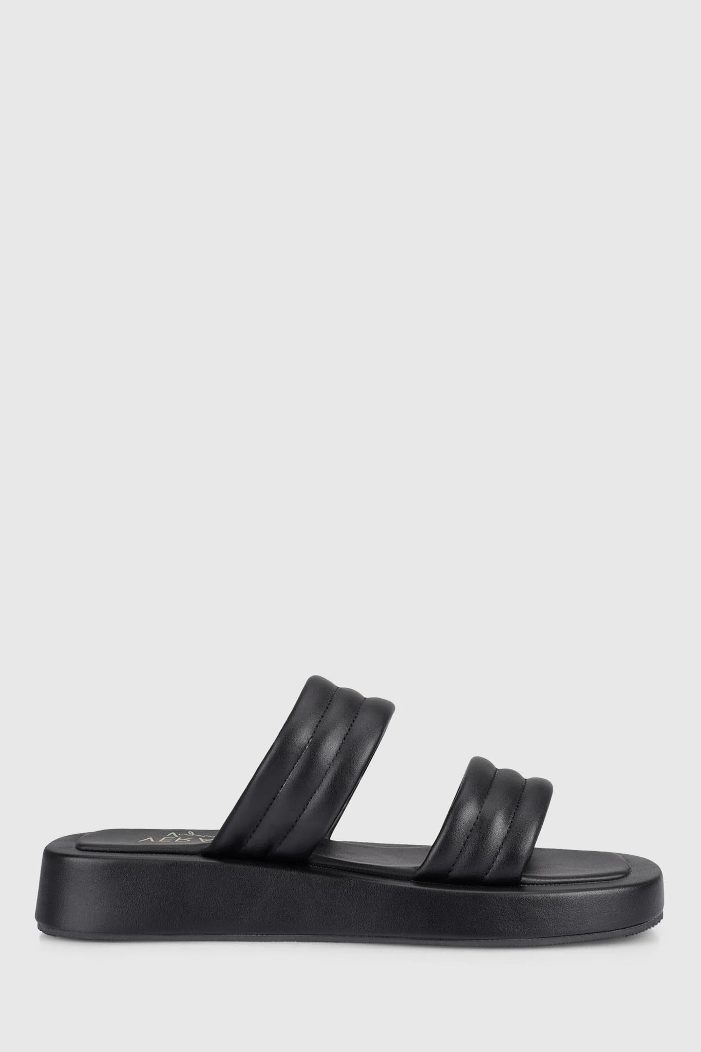 VERALi Boss Flatform Slides Black Smooth - Sonourner