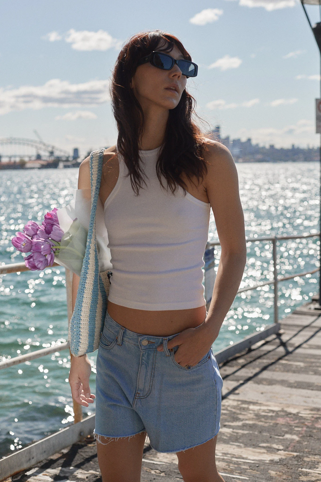 DR DENIM Nora Shorts Light Blue - Sonourner