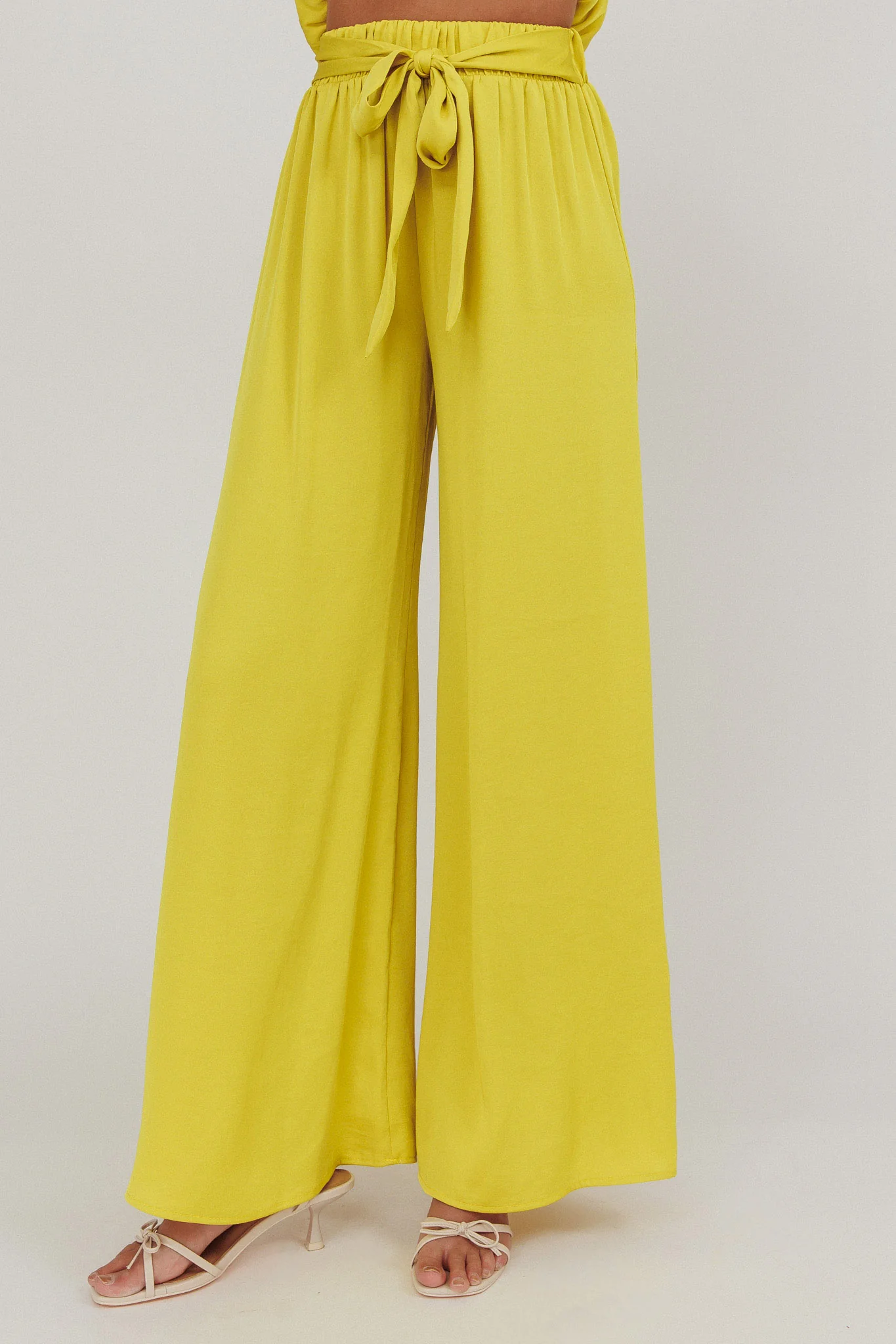 Mariposa Wide Leg Pant Chartreuse - Sonourner