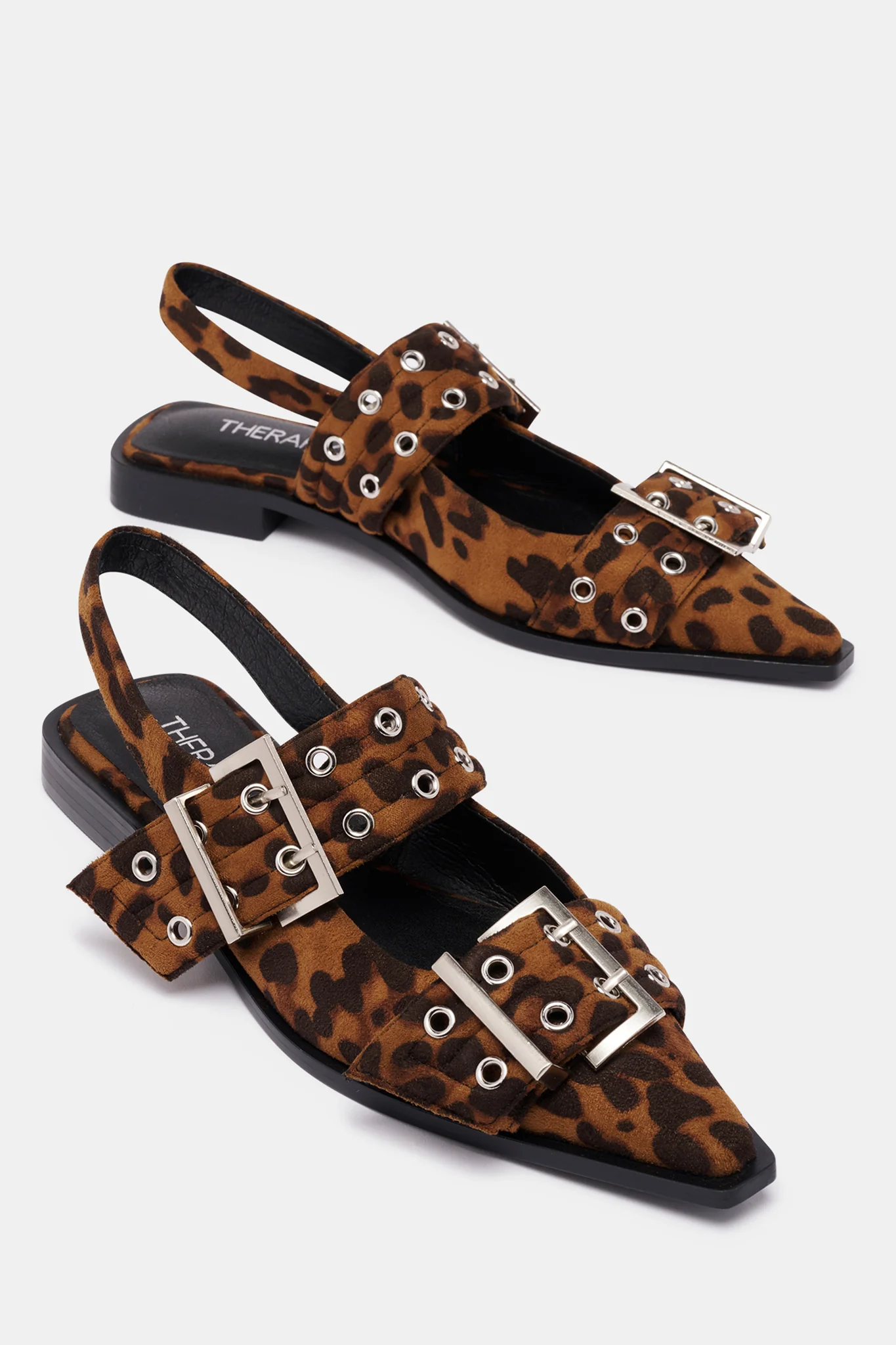 THERAPY Matilda Pointed Flat Leopard Patent - Sonourner