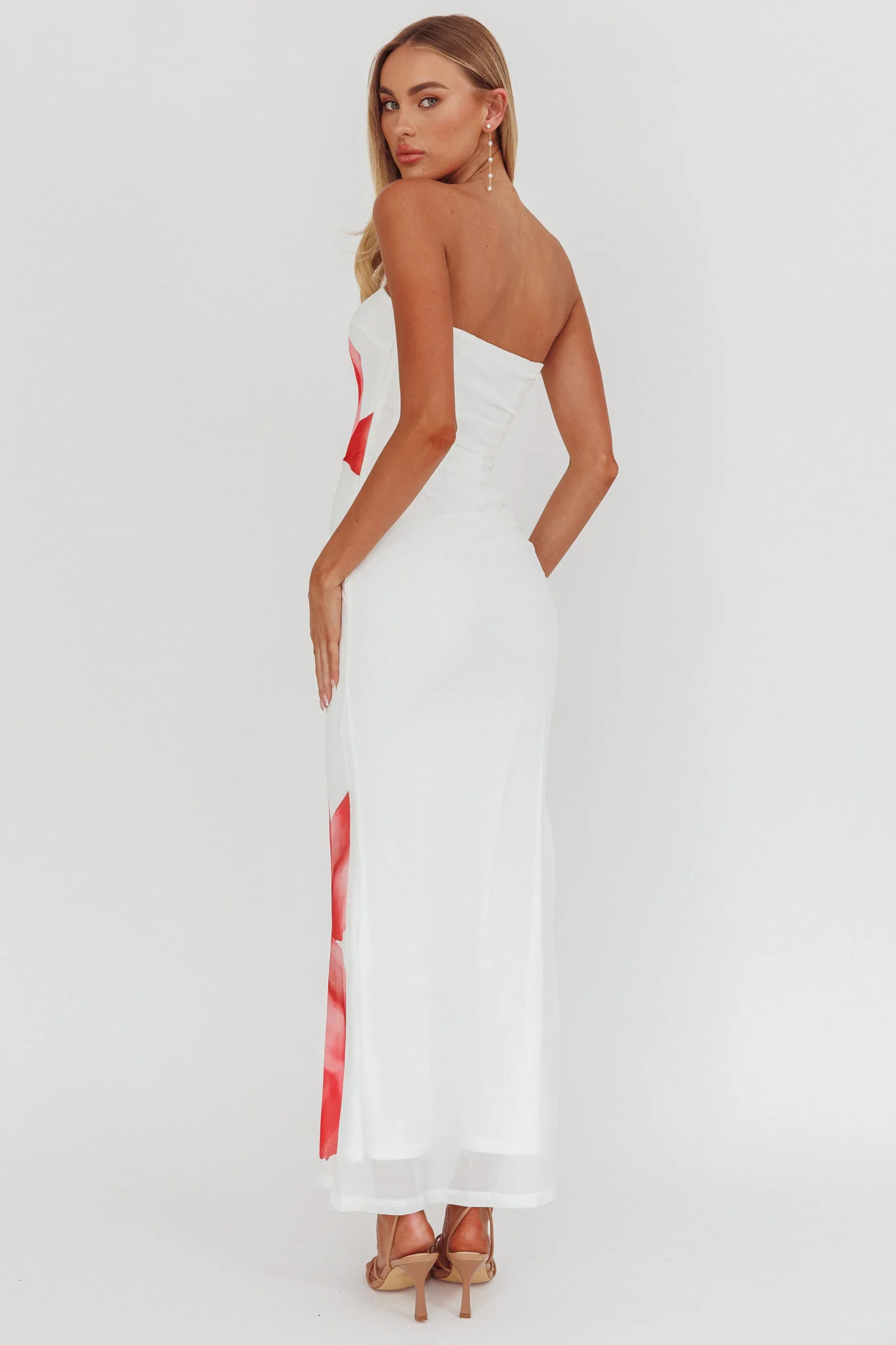 Truth Be Told Strapless Maxi Dress White - Sonourner