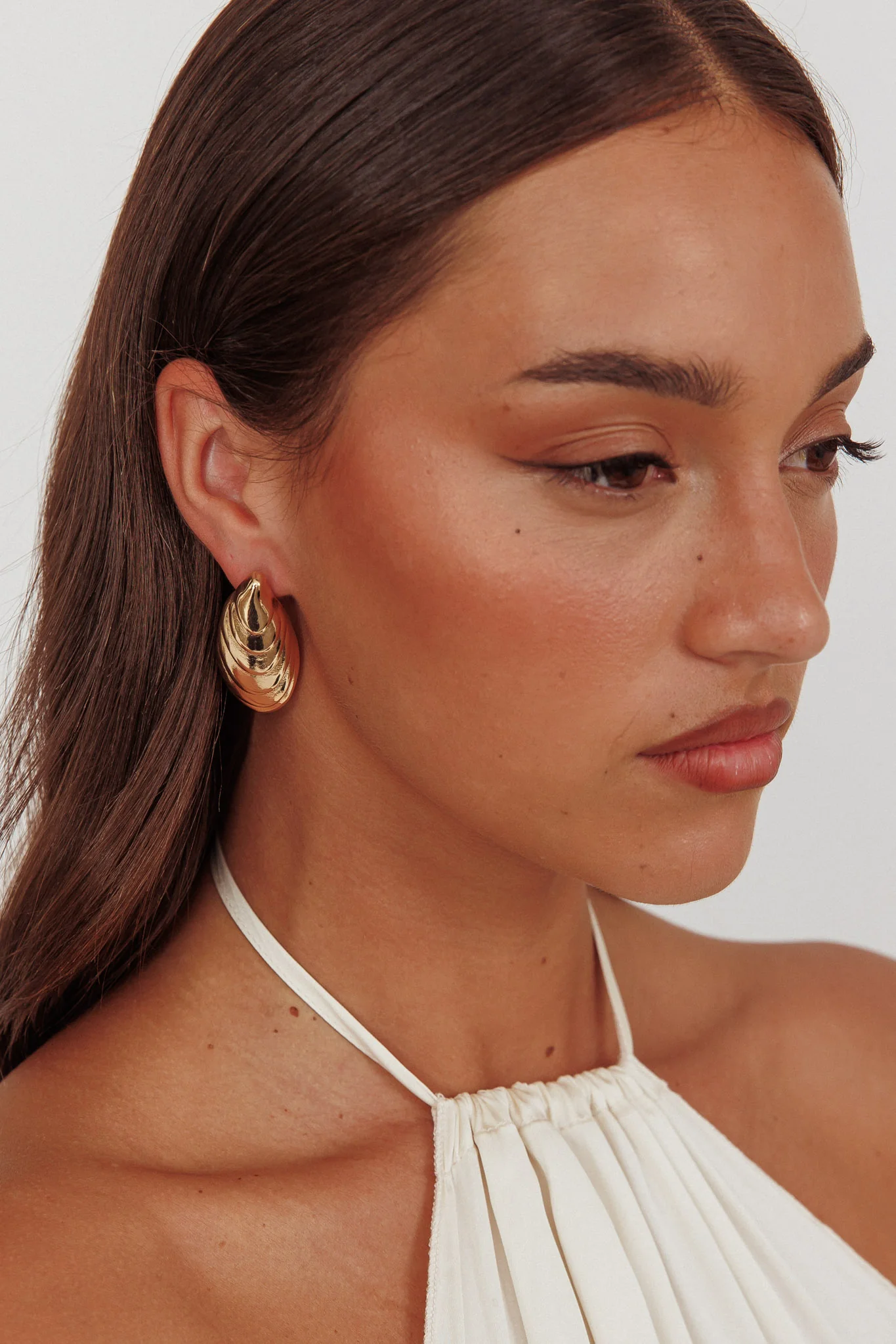 Pippy Shell Earrings Gold - Sonourner