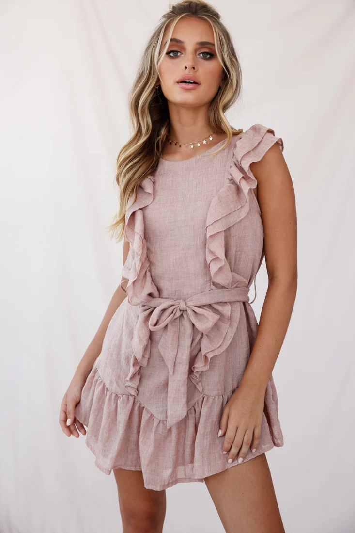 Easy Breezy Sleeveless Swing Dress Sandalwood - Sonourner