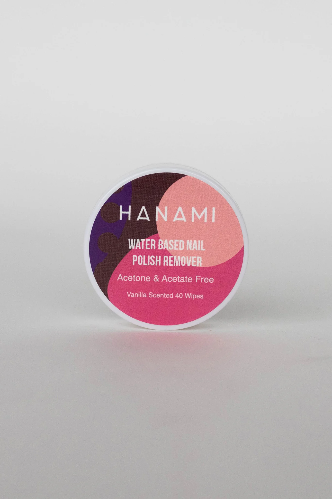 HANAMI Water Based Nail Polish Remover Wipes 40pk (French Vanilla) - Sonourner