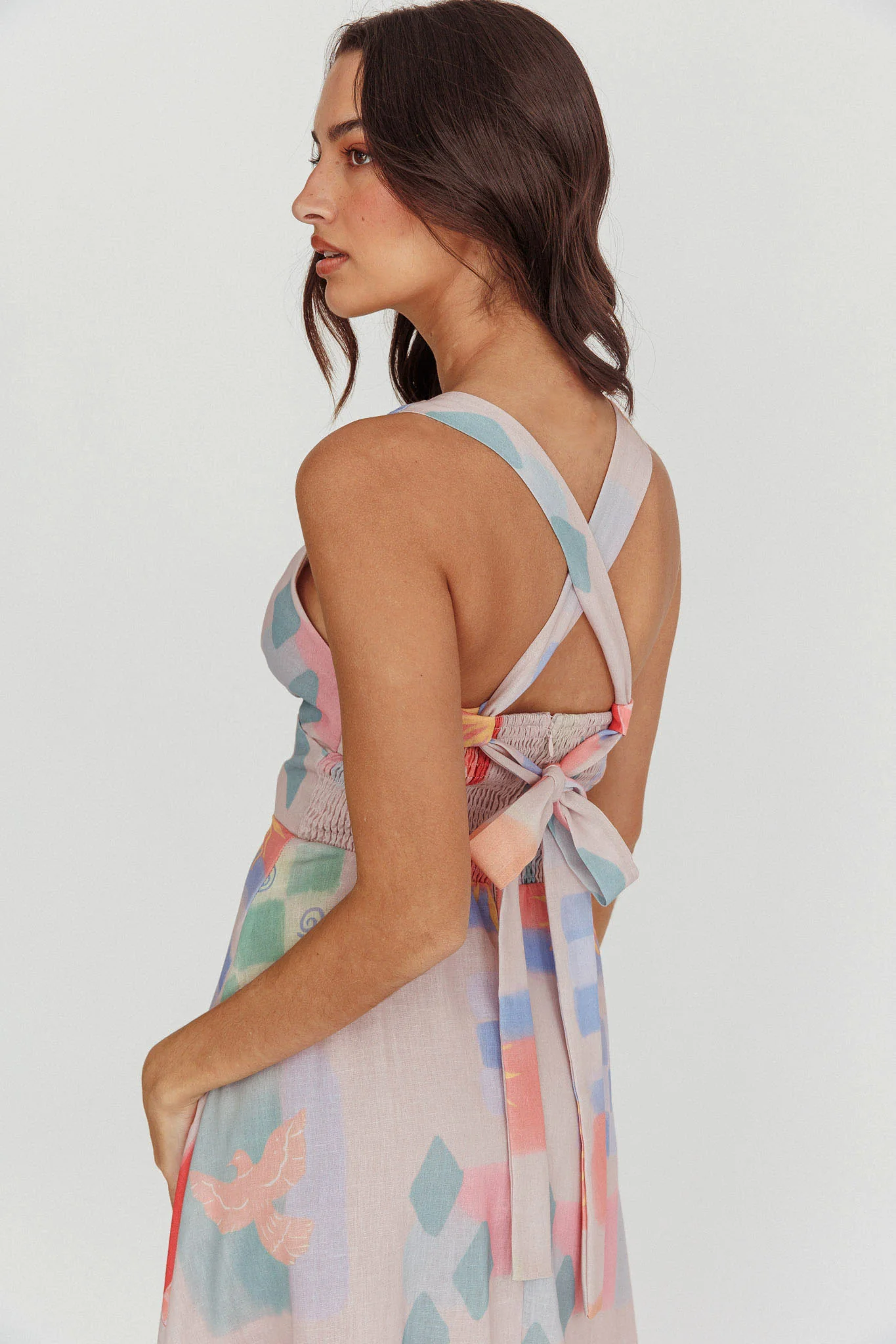 Sweethearts A-Line Print Maxi Dress Multi - Sonourner