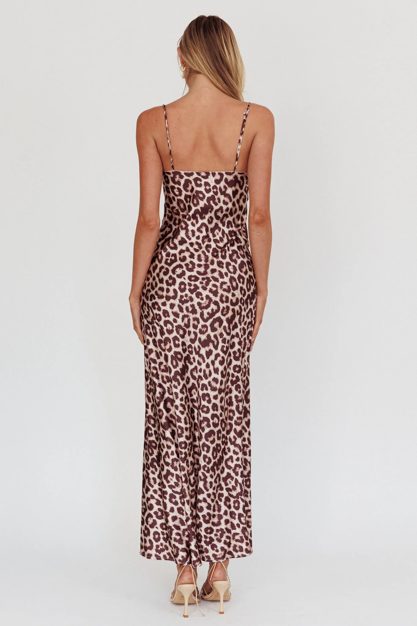 Well Versed Pleated Bust Maxi Dress Leopard - Sonourner