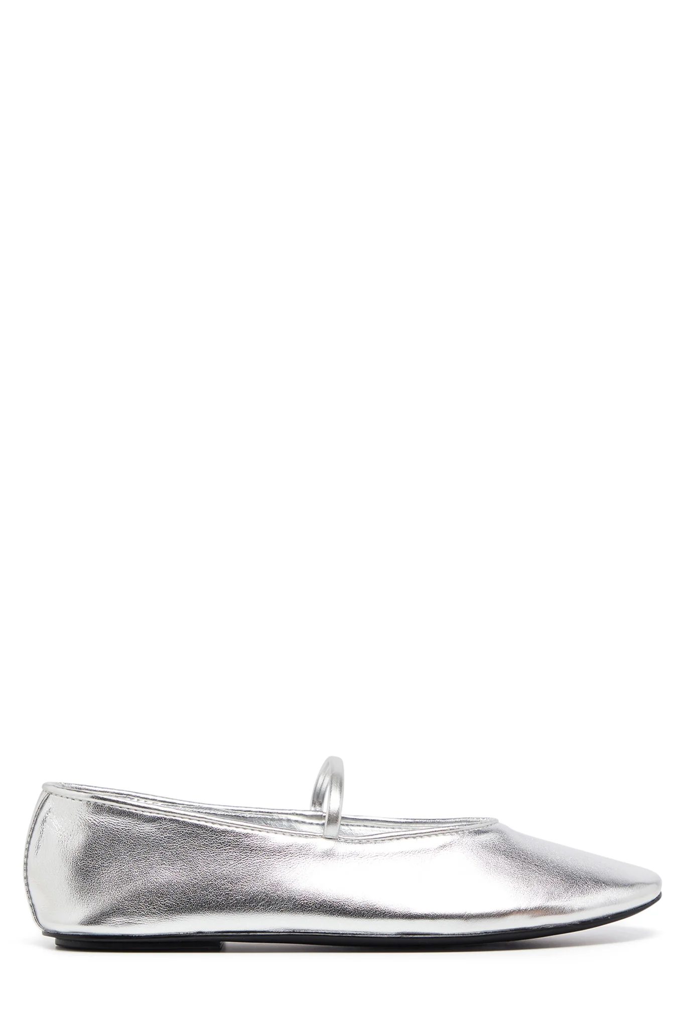 THERAPY Moncherri Ballet Flat Silver Smooth - Sonourner