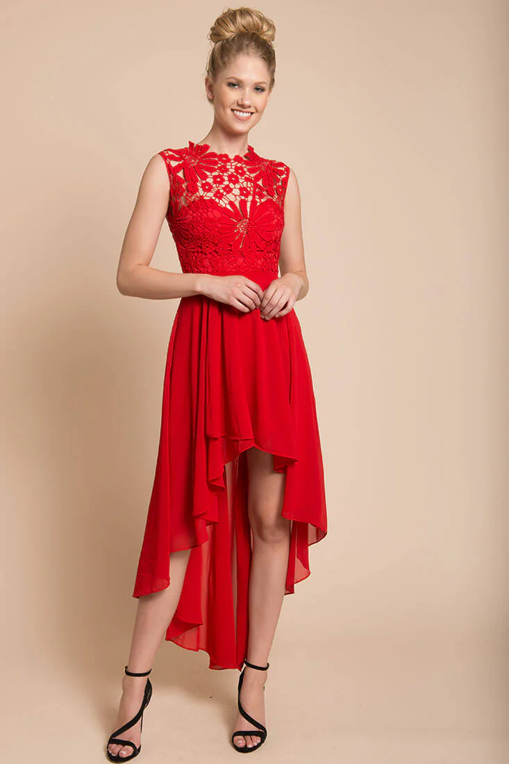 Ivy Night Out Dress Red - Sonourner