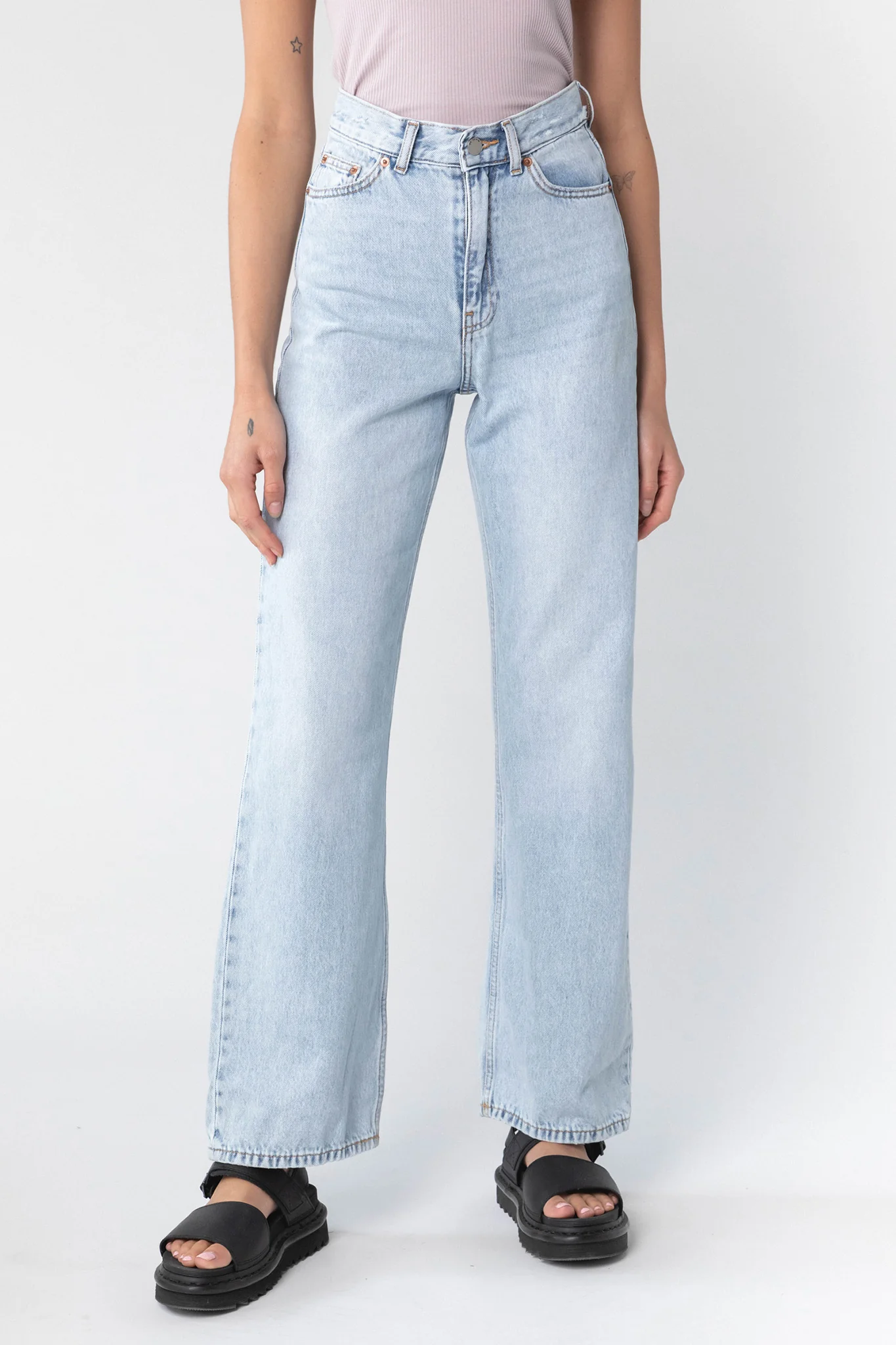DR DENIM Echo Jeans Bleach Sky - Sonourner