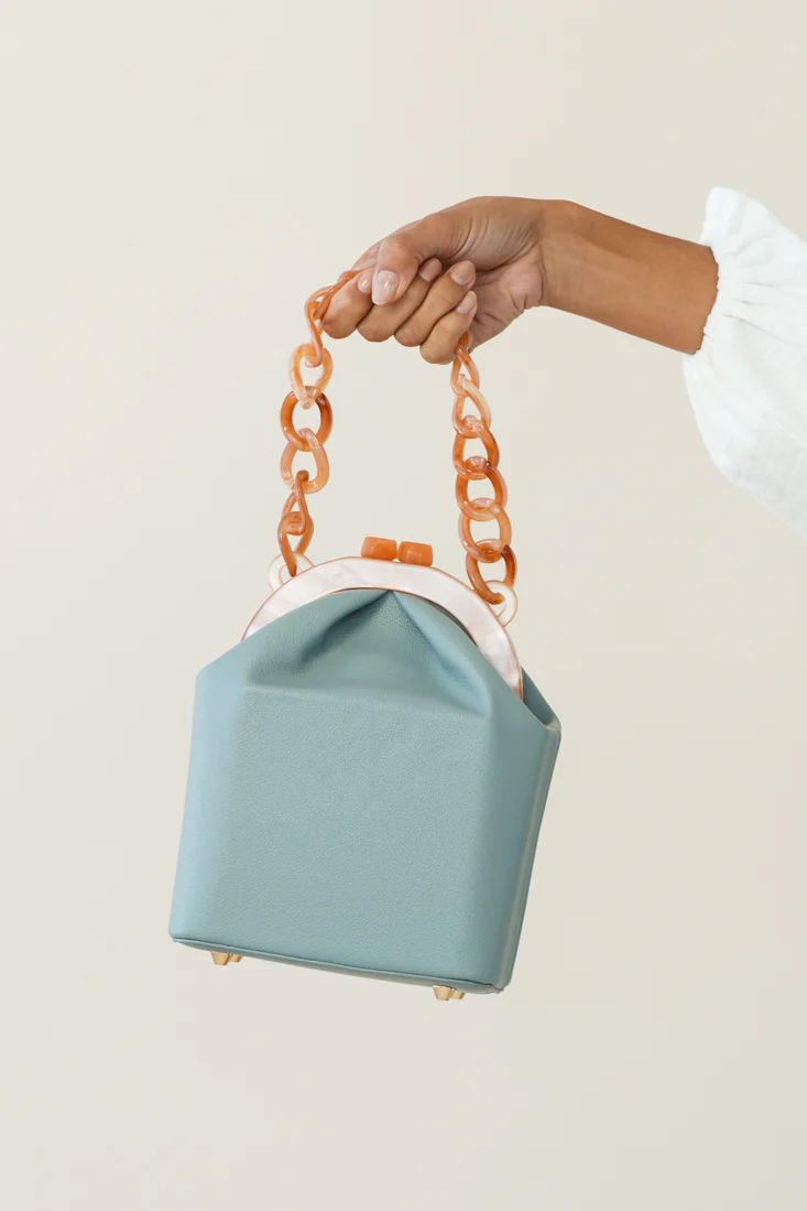 Kerrie Kiss-Lock Box Bag Pistachio - Sonourner