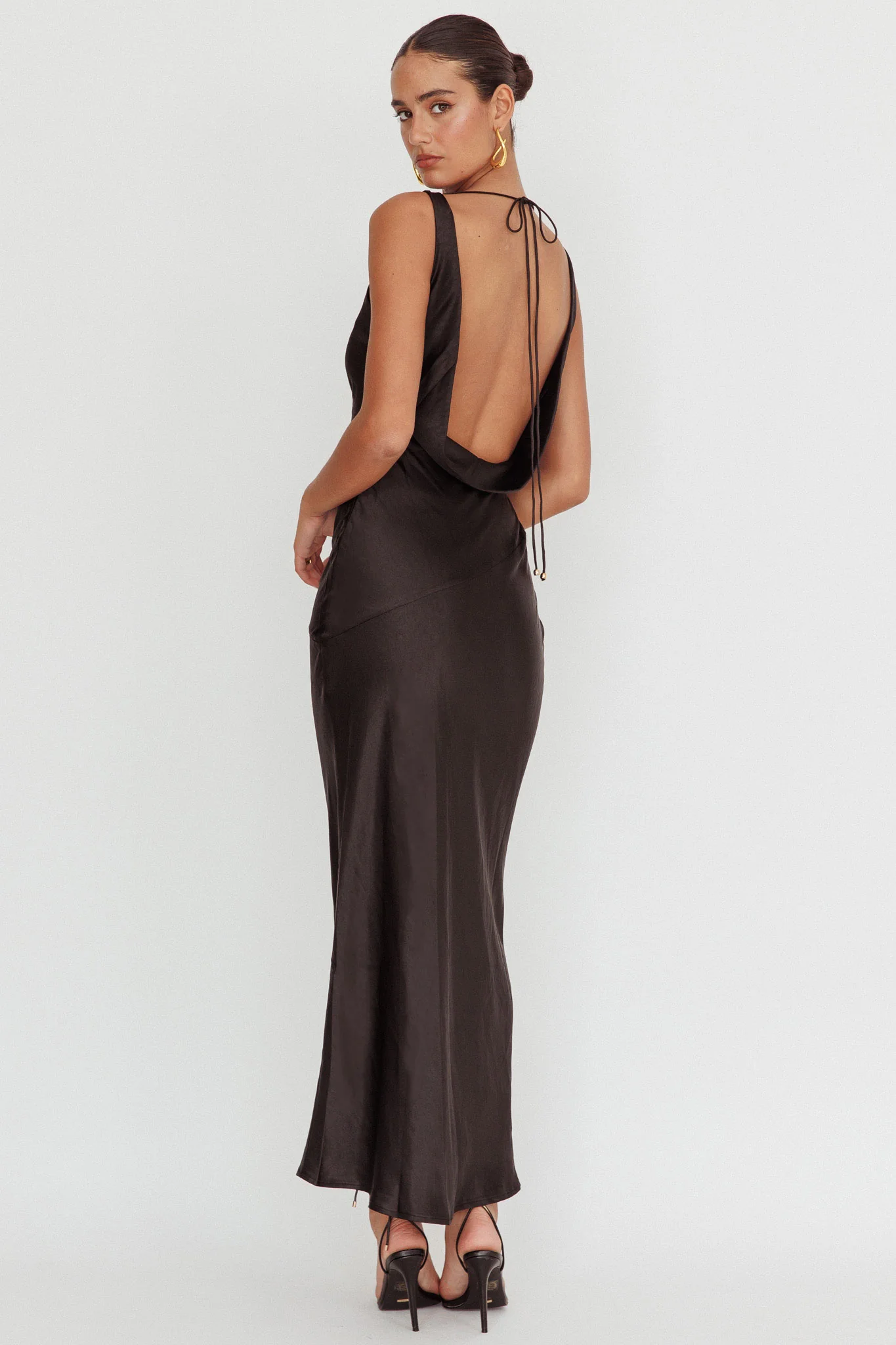 Cassiopeia Open Back Maxi Dress Black - Sonourner