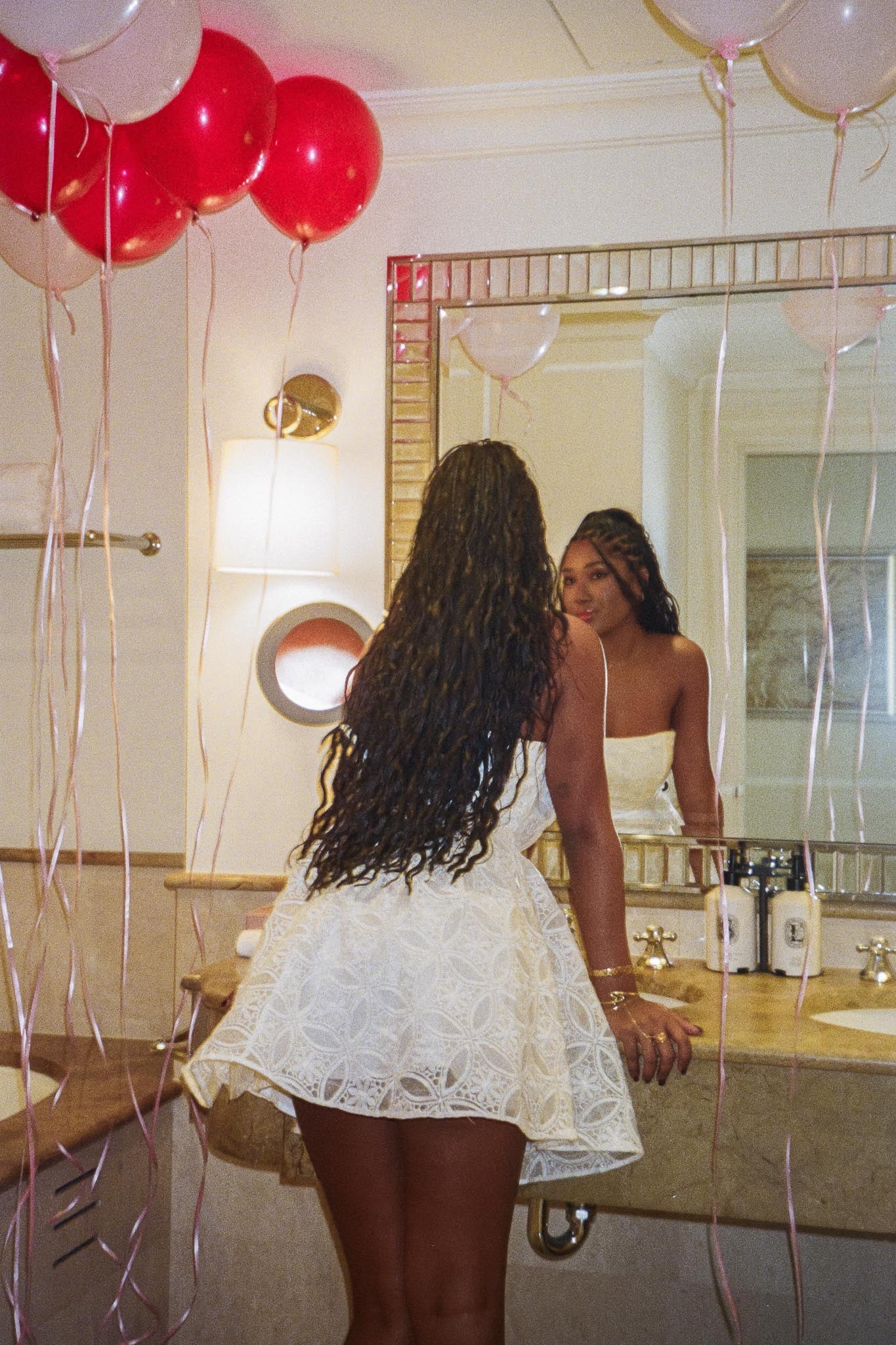 Kesenia Strapless Embroidered Mini Dress White - Sonourner