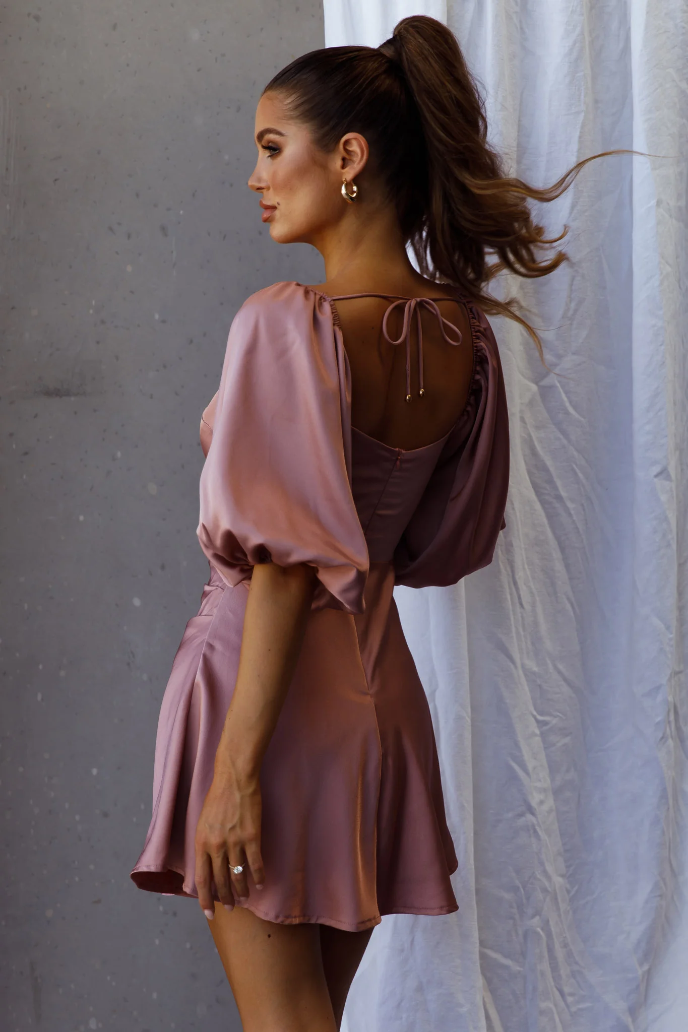 Devoted Structured Bust A-Line Dress Rosewood - Sonourner