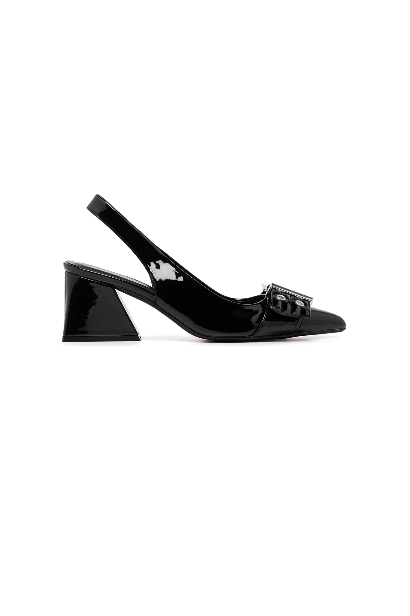 THERAPY Slay Slingback Pump Black Patent - Sonourner