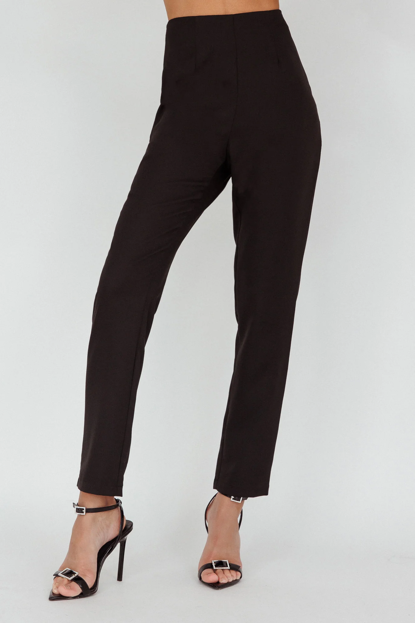 Moonlight Tango High Waist Pants Black - Sonourner