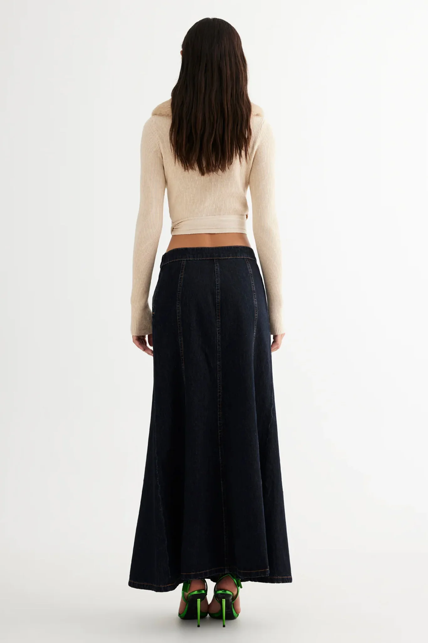 LIONESS Wyoming Denim Skirt Dark Denim - Sonourner