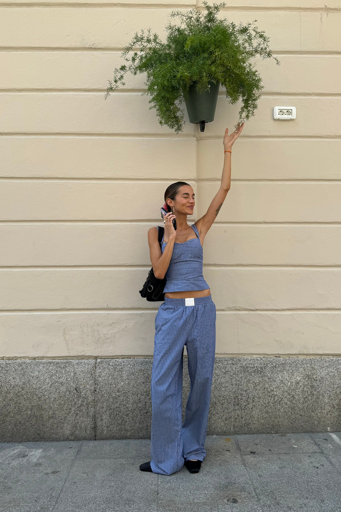 LIONESS Cobain Pants Navy Stripe - Sonourner