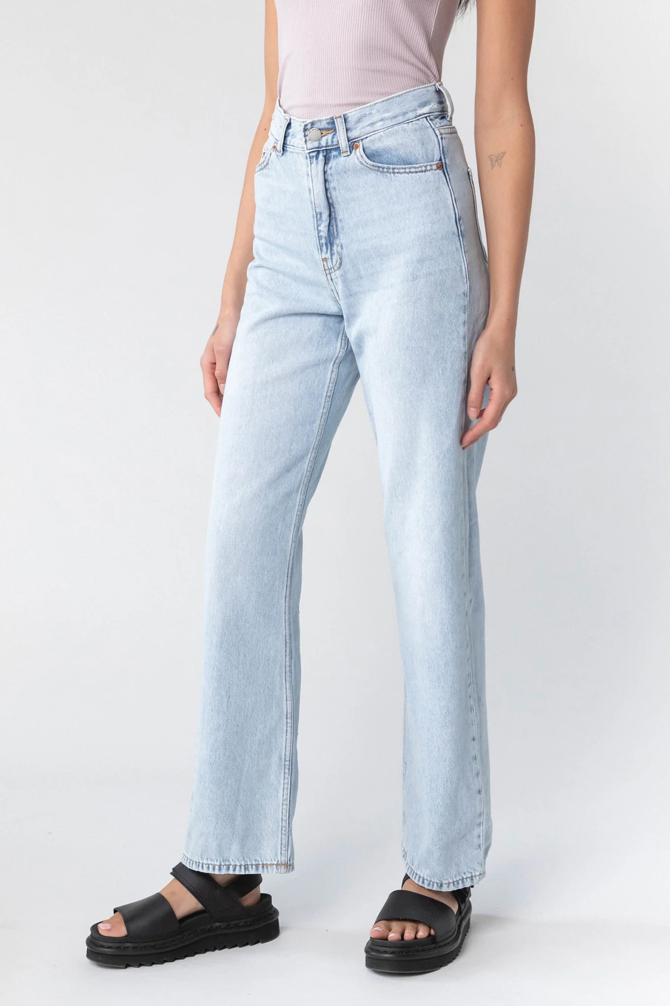 DR DENIM Echo Jeans Bleach Sky - Sonourner