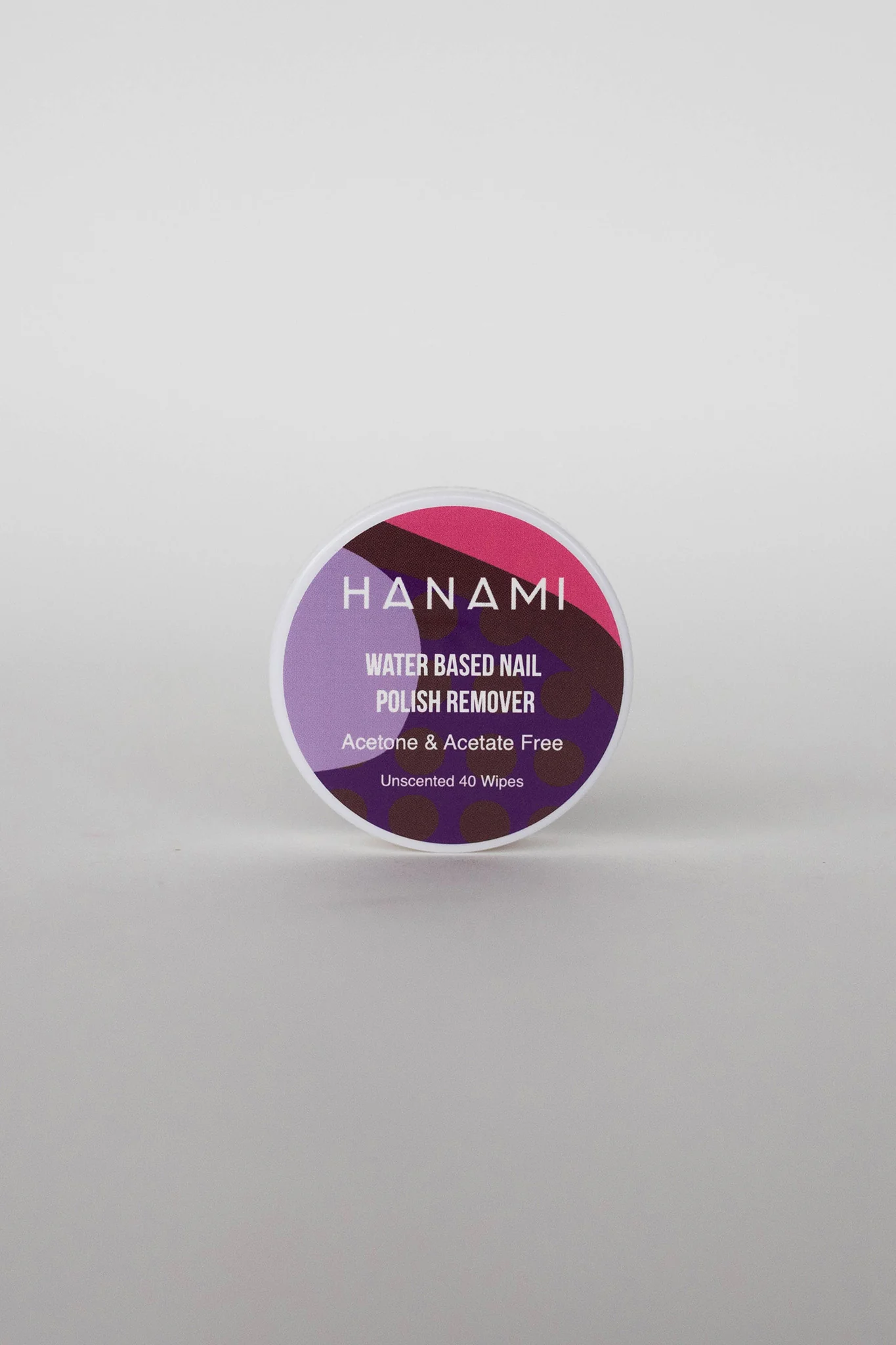 HANAMI Water Based Nail Polish Remover Wipes 40pk (Unscented) - Sonourner