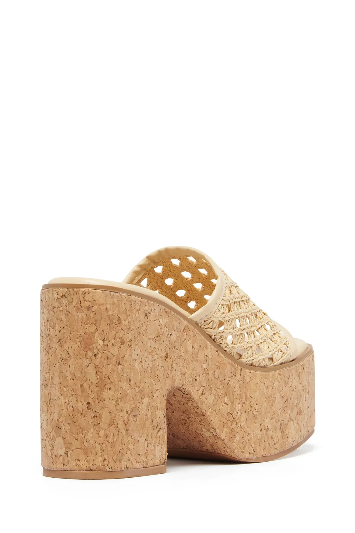THERAPY Delirium Platform Heel Raffia Natural - Sonourner