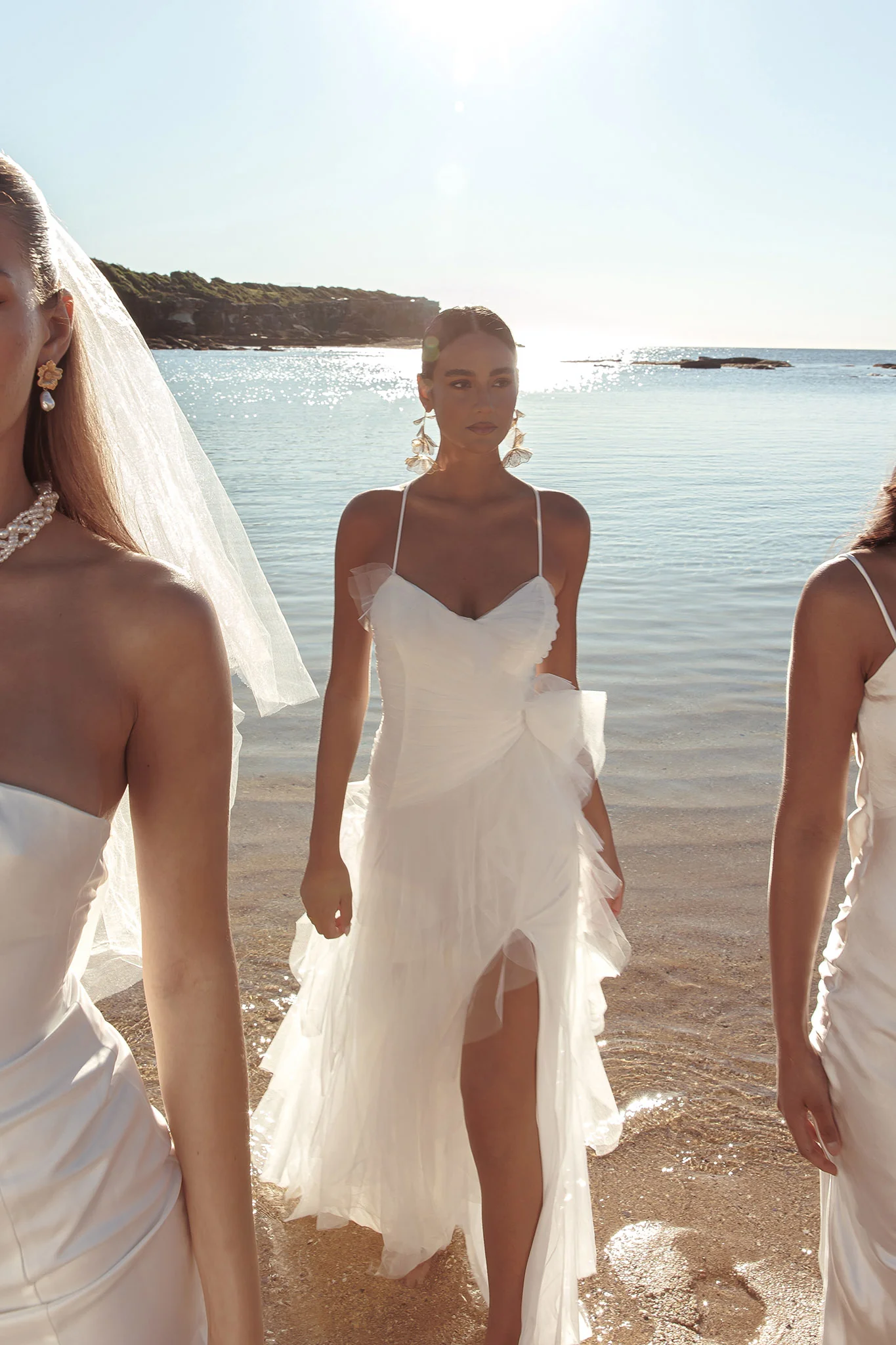 Sun To Me Tulle Maxi Dress Off White - Sonourner