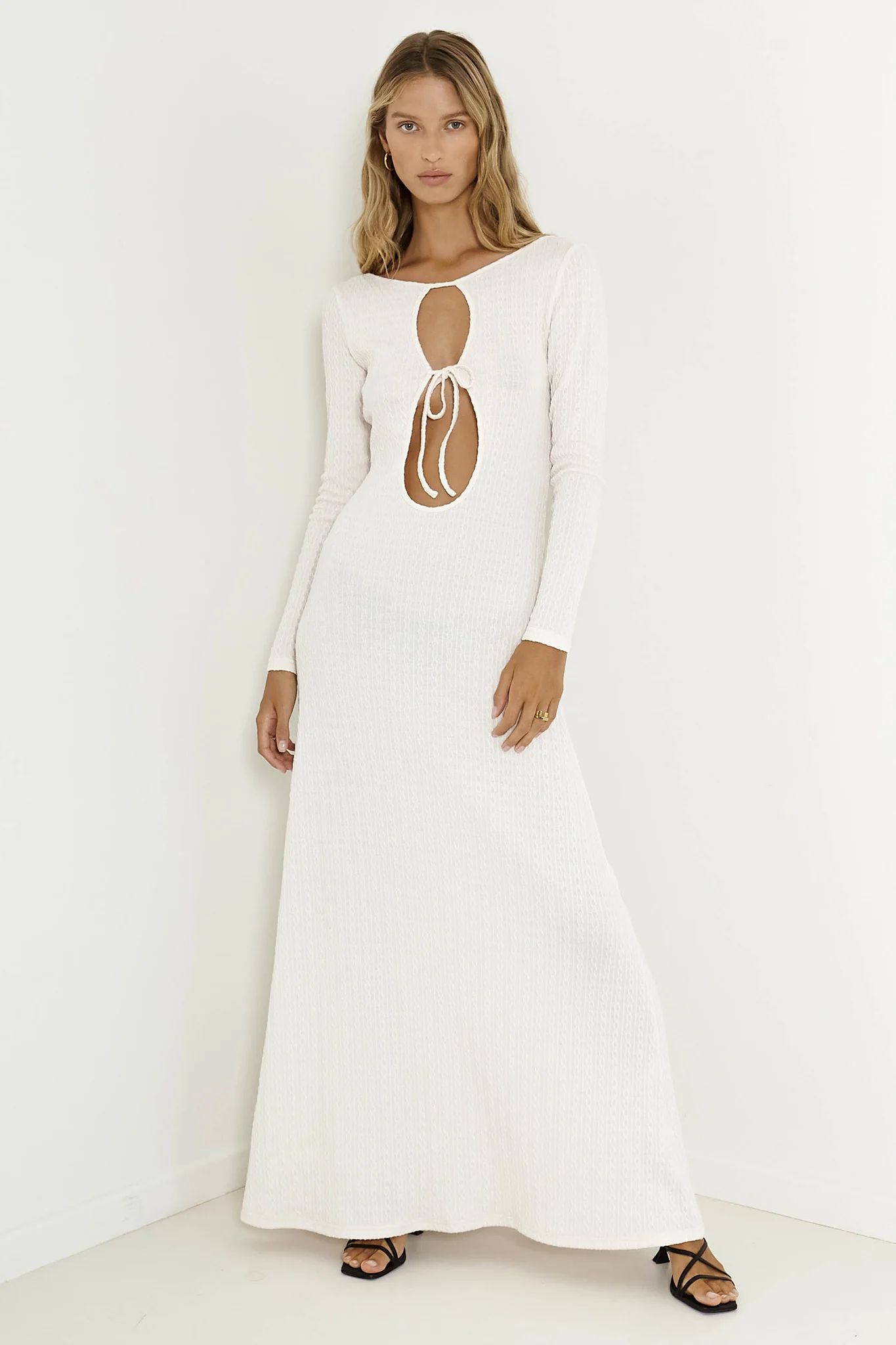 SNDYS Tallulah Maxi Dress White - Sonourner
