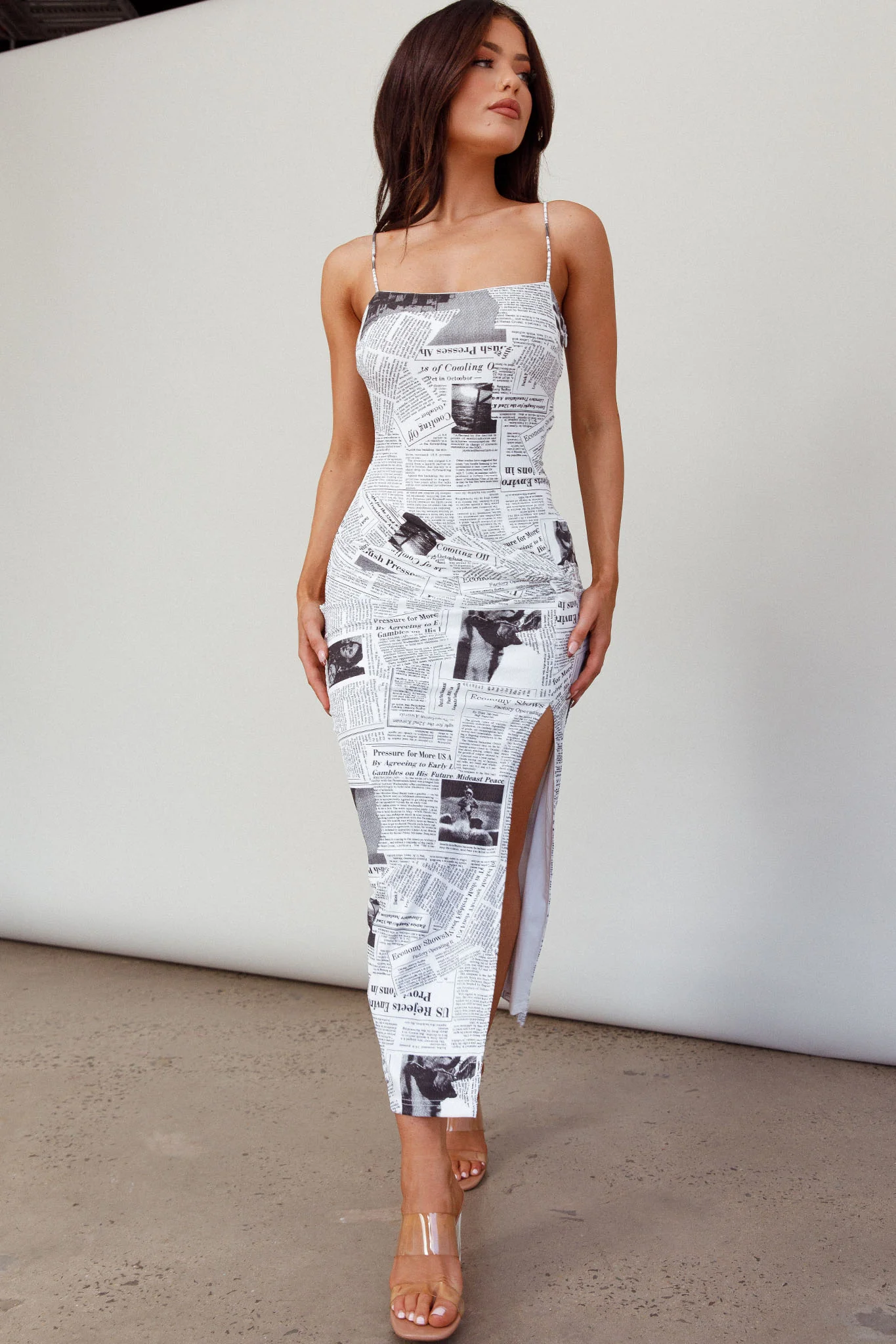 Comme Ci, Comme Ca Strapless Midi Dress White - Sonourner