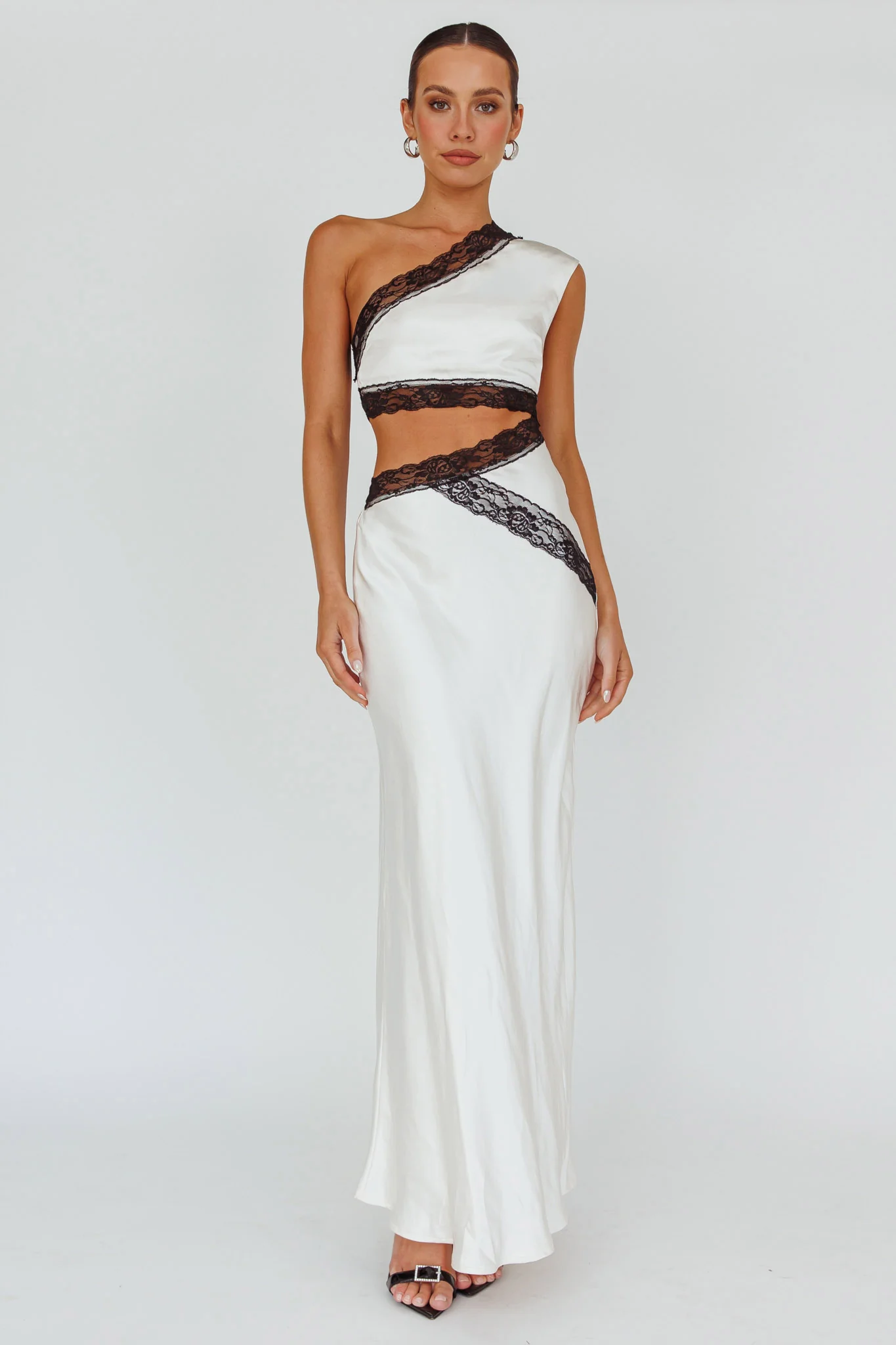 Mahli One-Shoulder Maxi Dress Champagne - Sonourner