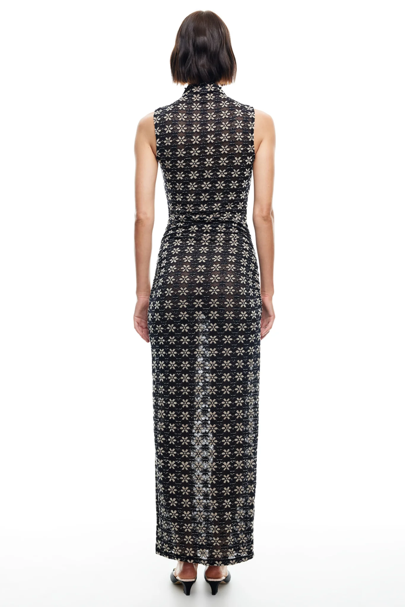 LIONESS Elle Maxi Dress 70's Onyx - Sonourner