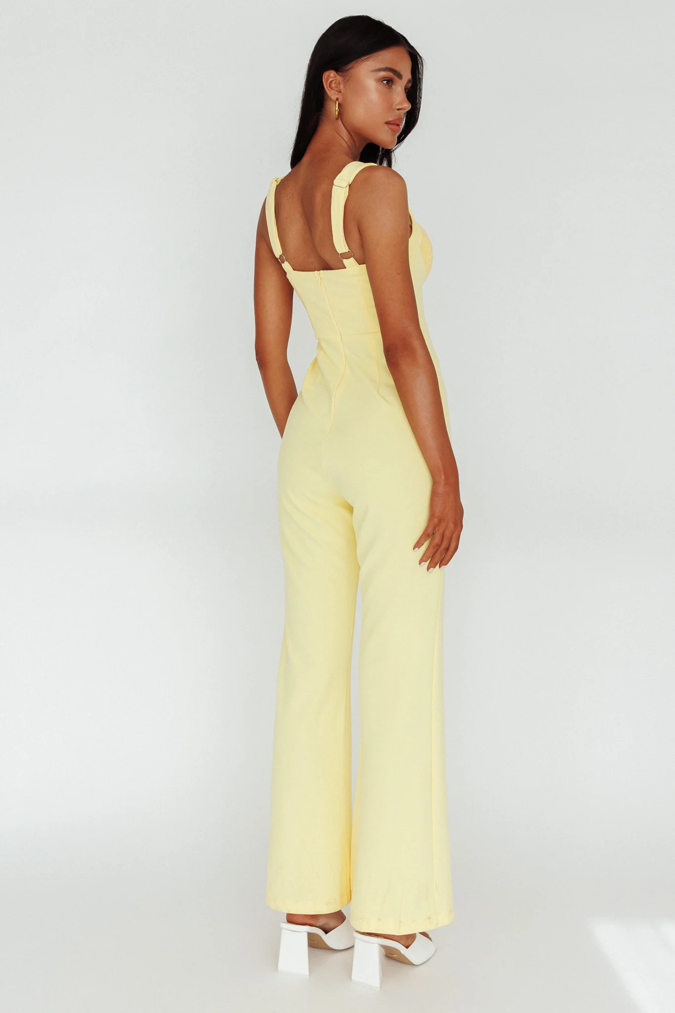 Ti Amo Lace Bust Jumpsuit Yellow - Sonourner