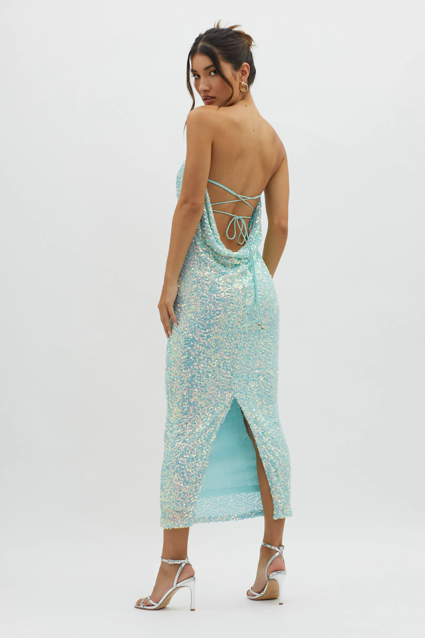 C'est Moi Sequin Laced Back Blue - Sonourner