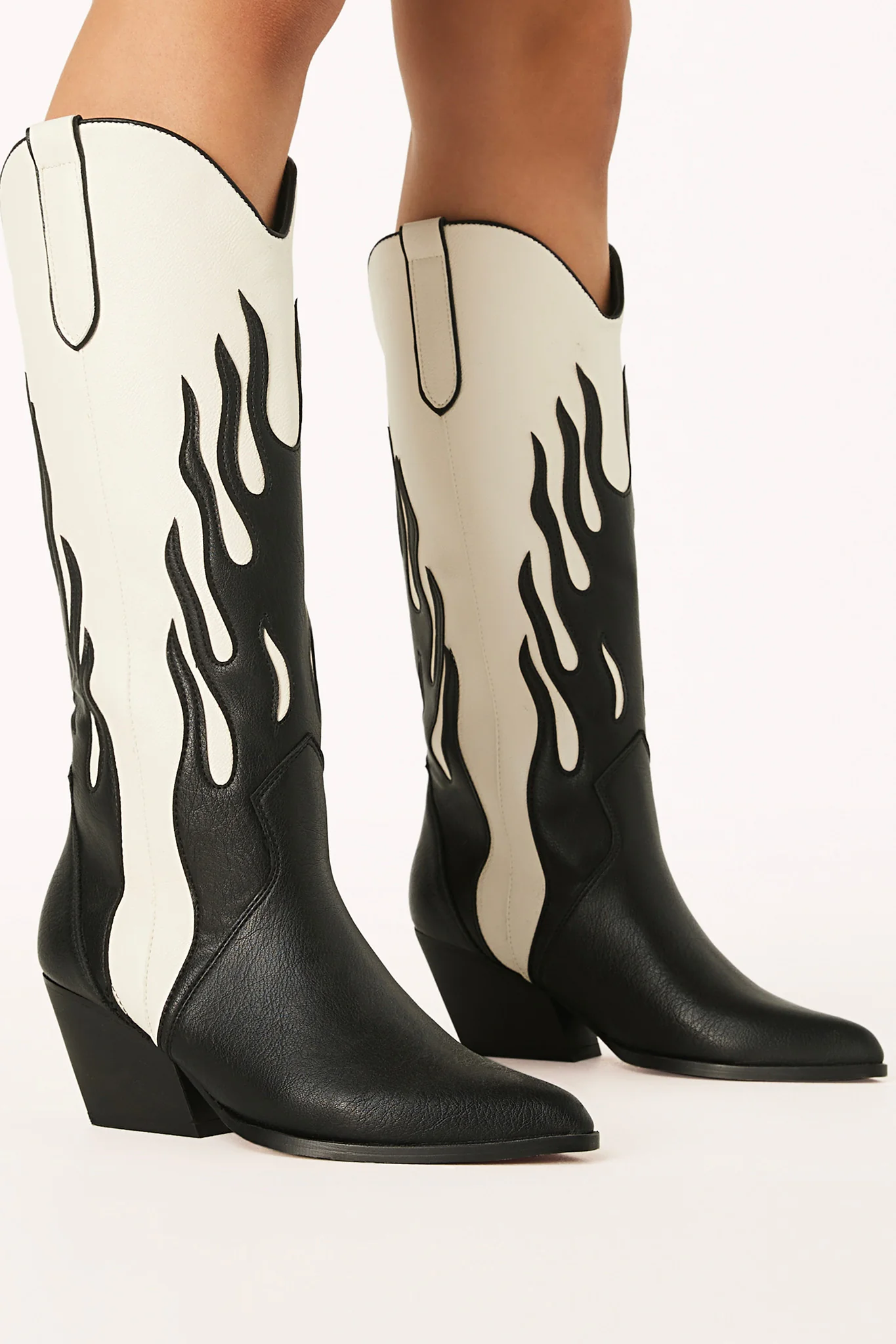 BiLLiNi Zarina Western Boots Black/Ivory - Sonourner