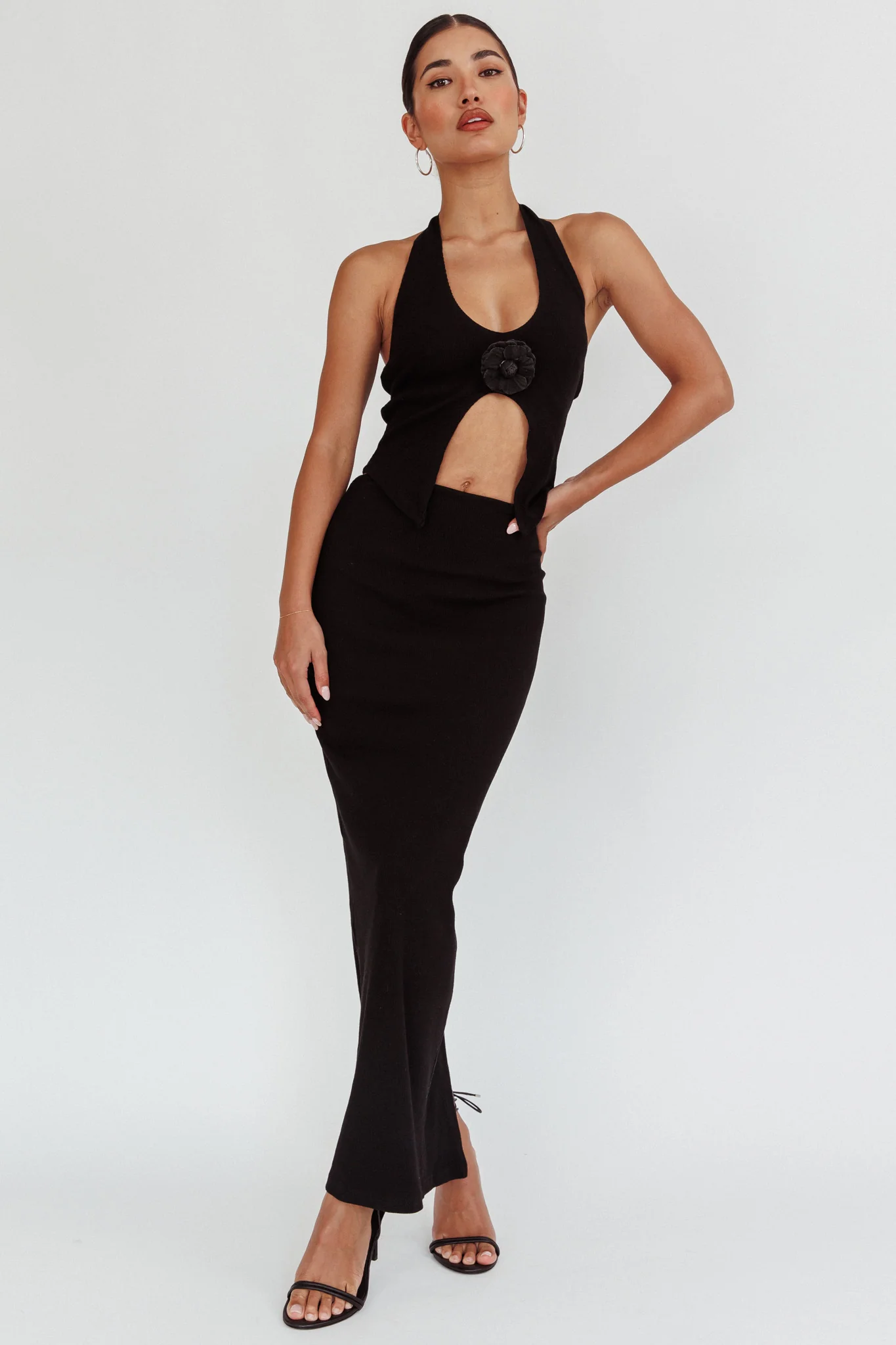 Blackthorn Maxi Skirt Black - Sonourner