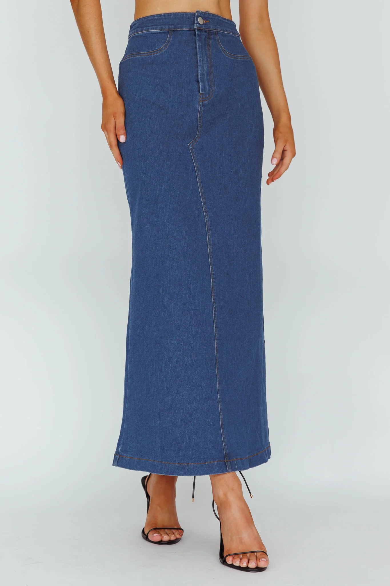 Sinead Denim Maxi Skirt Indigo - Sonourner