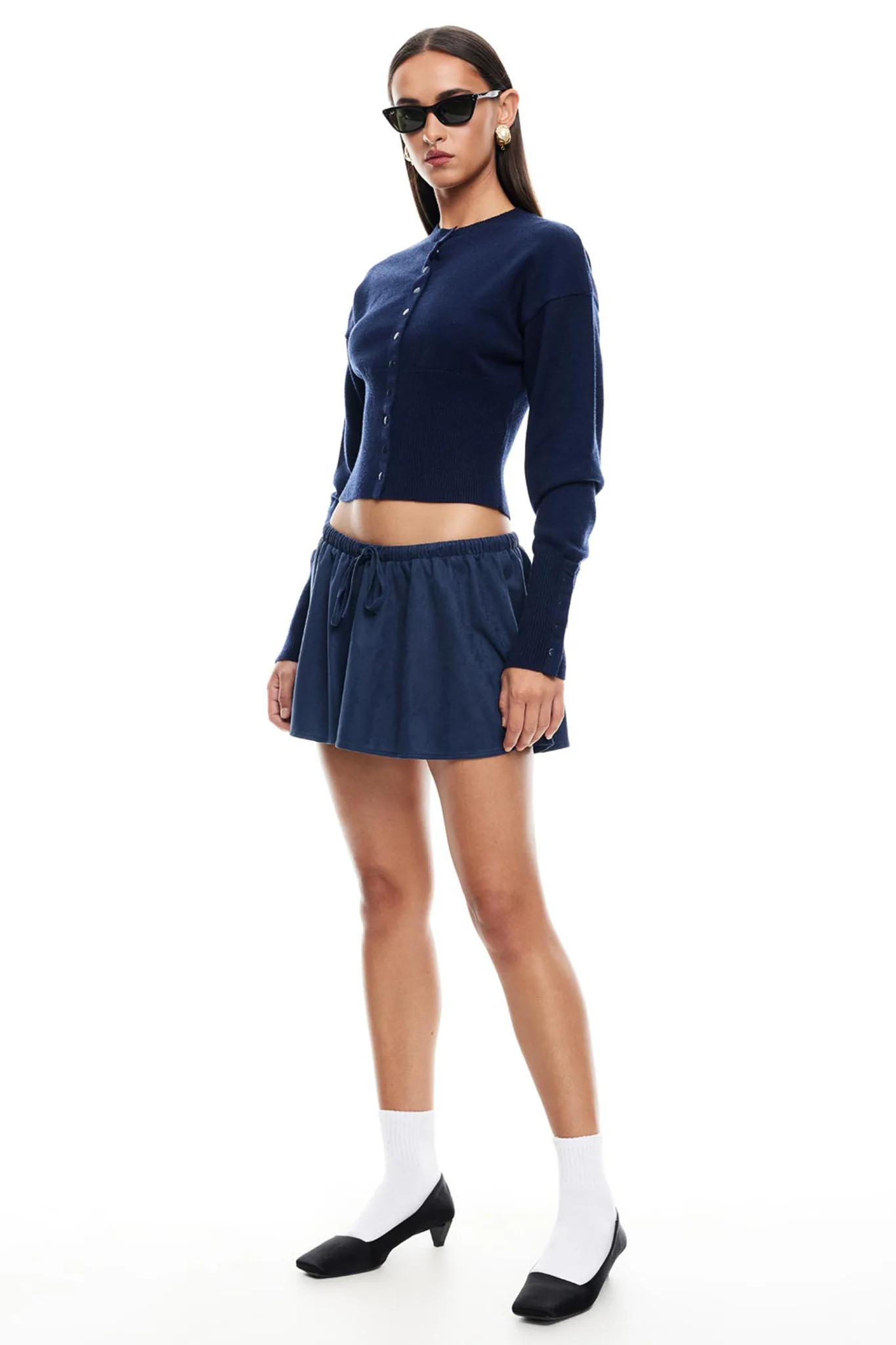LIONESS Ghost Mini Skirt Navy - Sonourner