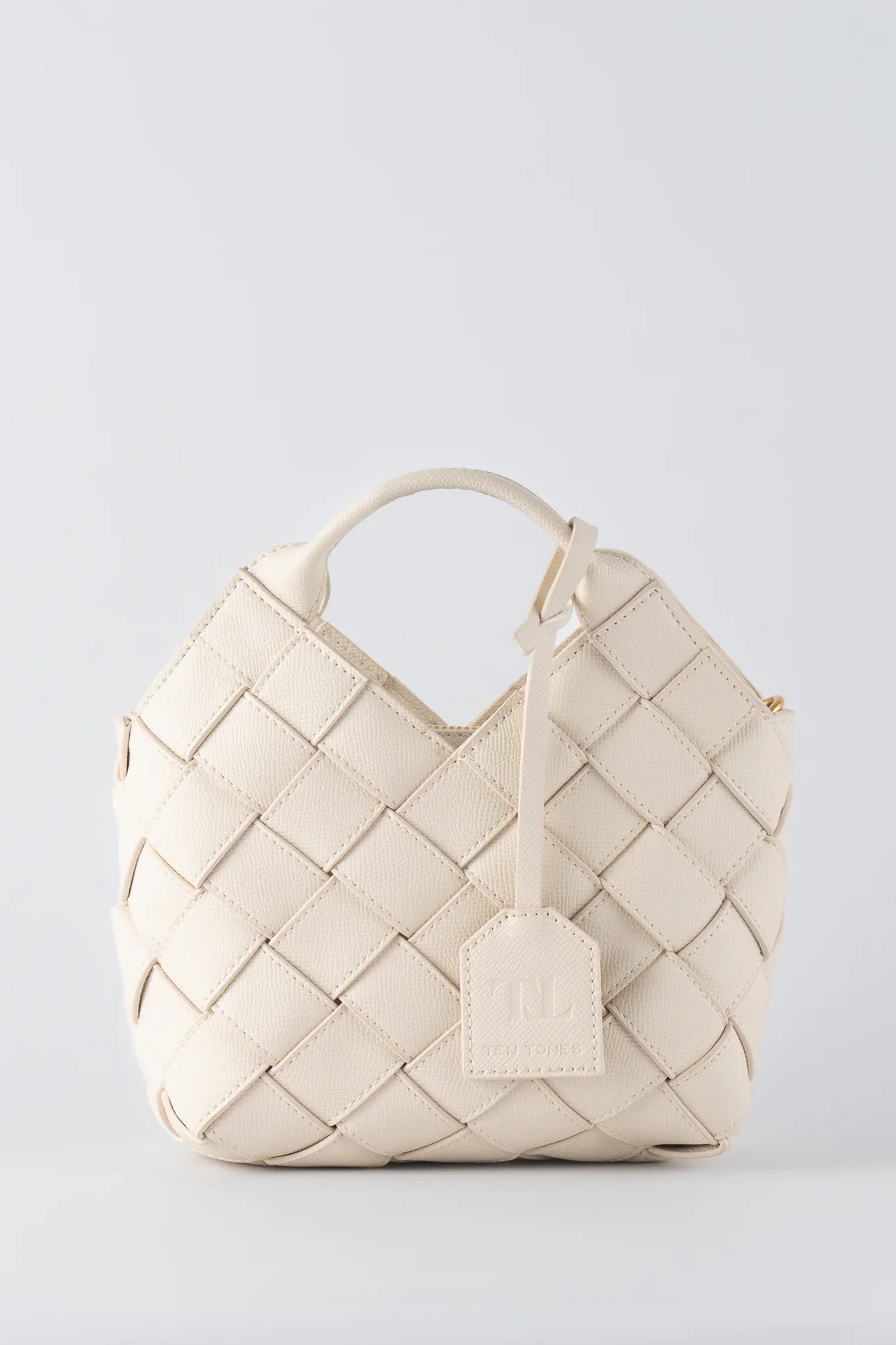 TEN TONES Clementine Woven Mini Tote Cream - Sonourner